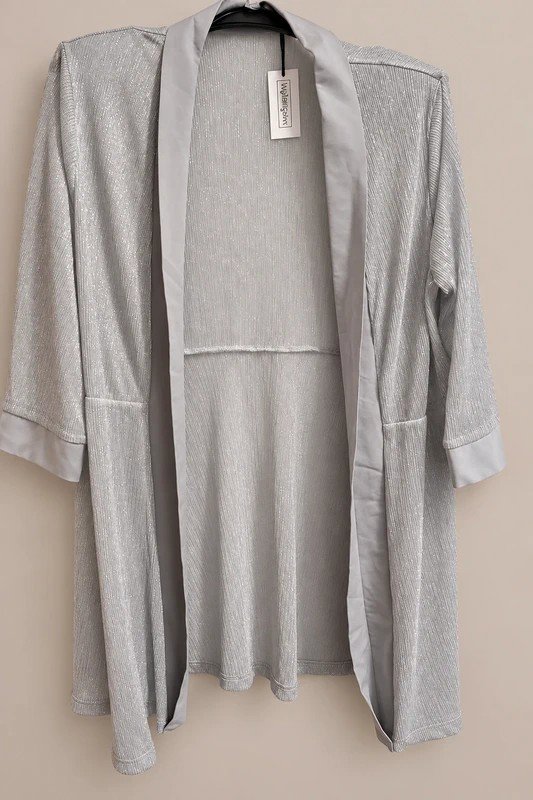 Nightingales Silver Sparkle Kimono Style Cardigan, Nightingales, 16, New condition — preloved on SilentSale®