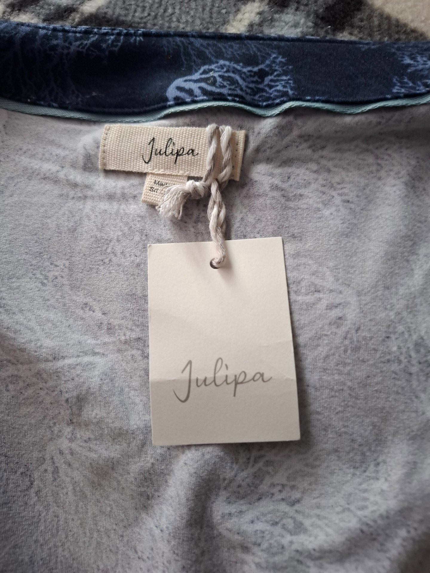 Julipa Navy Floral Print Dress, Julipa, 20, New condition — preloved on SilentSale®