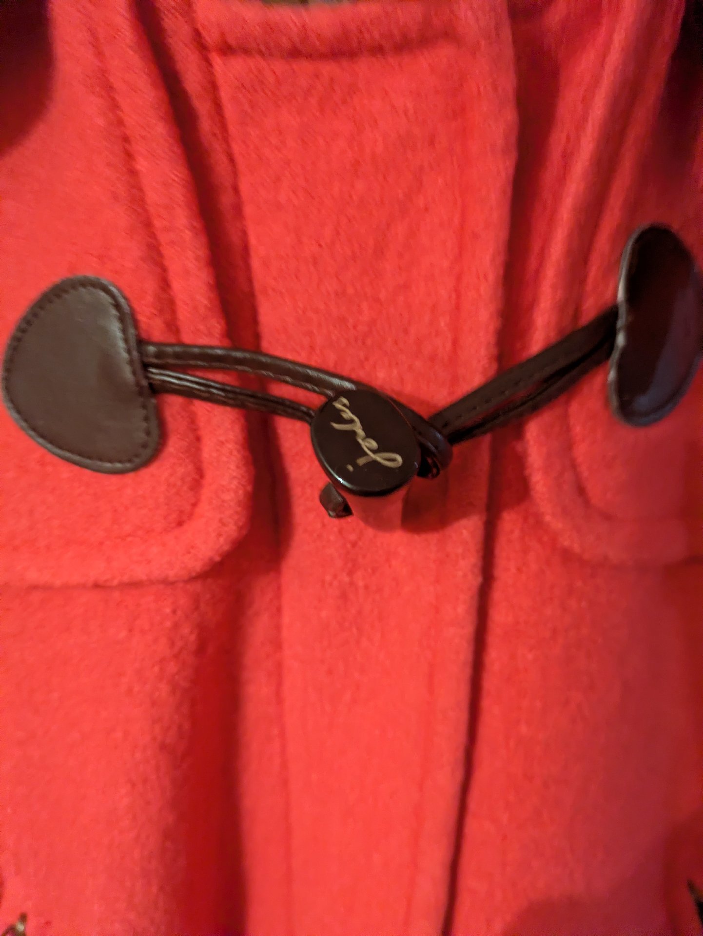 Joules Red Wool Blend Duffle Coat, Joules, 10, Excellent condition — preloved on SilentSale®