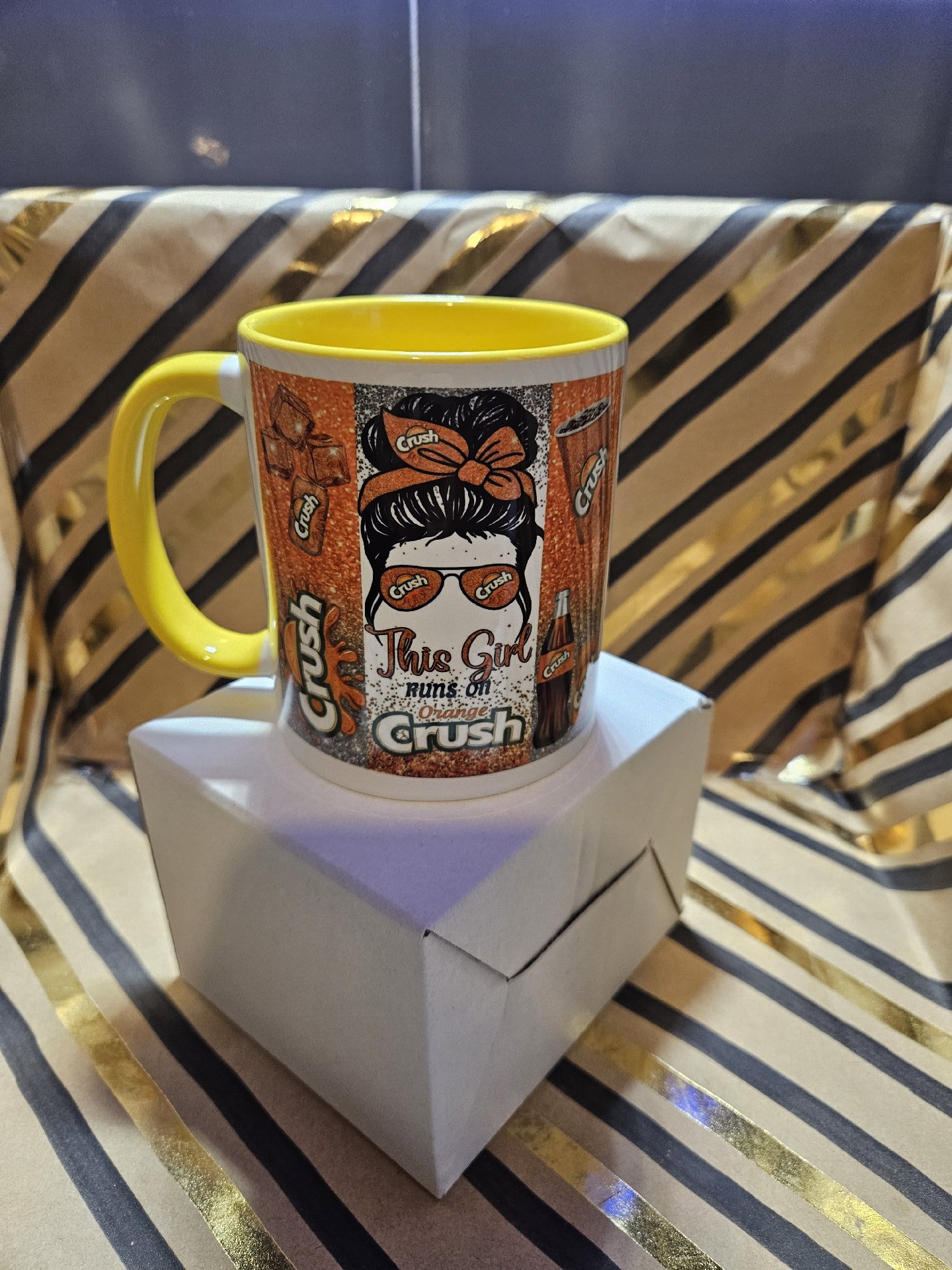 Orange Crush Yellow Ceramic Mug, Unbranded, One Size, New condition — preloved on SilentSale®