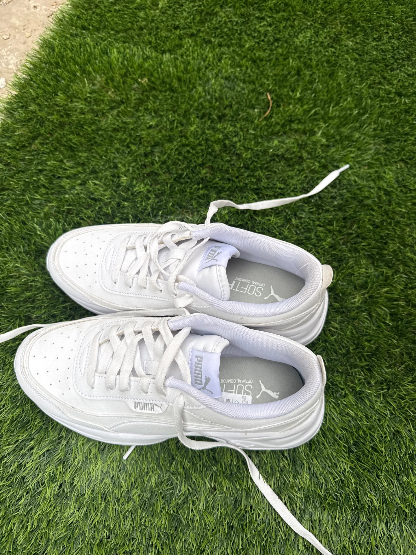 White Puma Sneakers UK4, Puma, 4, Excellent condition — preloved on SilentSale®