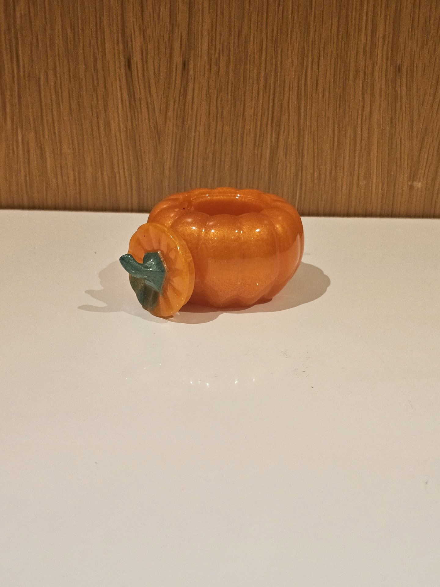 Orange Plastic Pumpkin Storage Container, resin, Large, New condition — preloved on SilentSale®