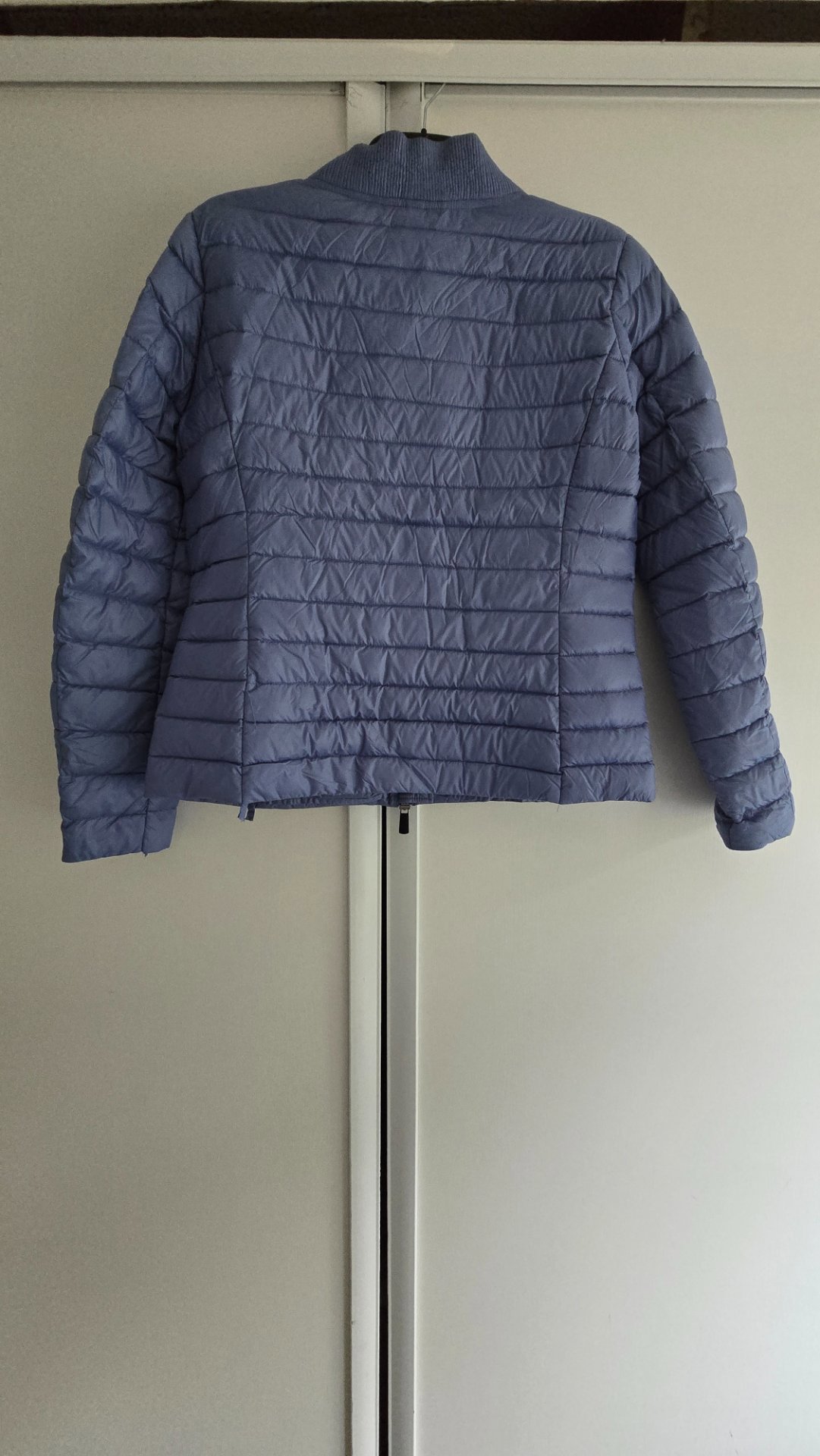 Light Blue Quilted Bomber Jacket, Unbranded, L, Good condition — preloved on SilentSale®