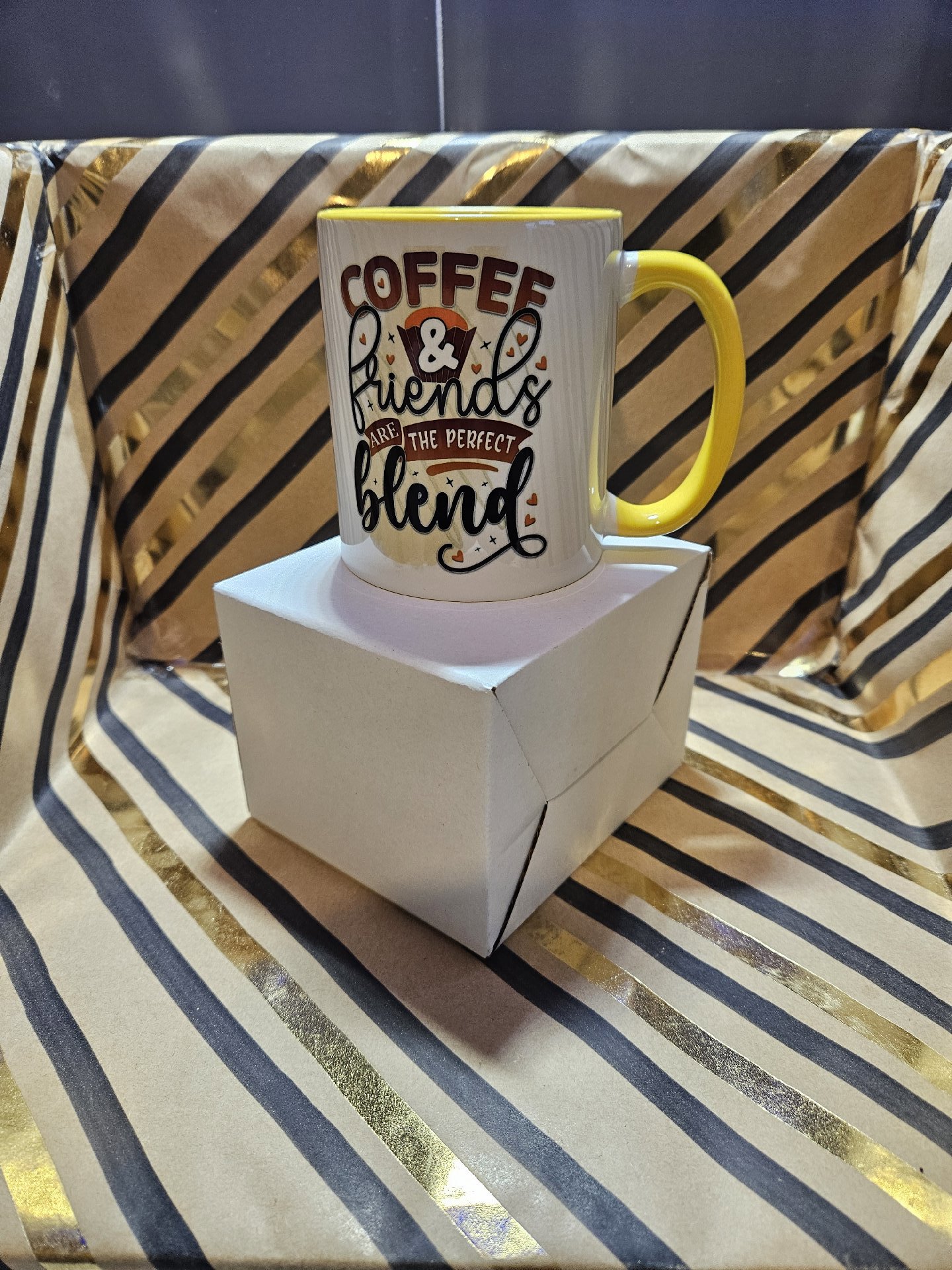 Yellow Coffee & Friends Ceramic Mug, Unbranded, One Size, New condition — preloved on SilentSale®