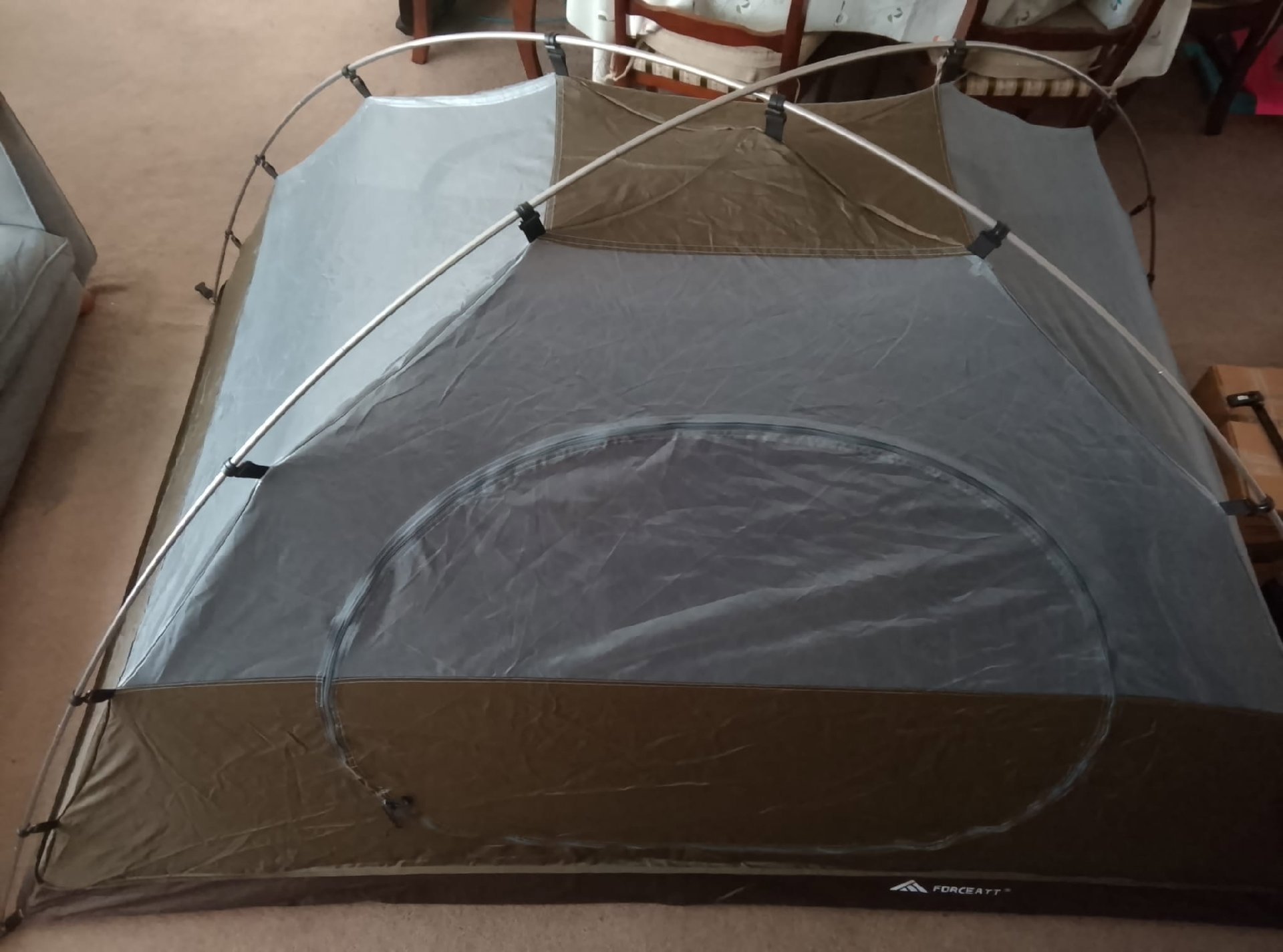 Forceatt Green Camping Tent with Poles and Pegs, Forceatt, One Size, New condition — preloved on SilentSale®