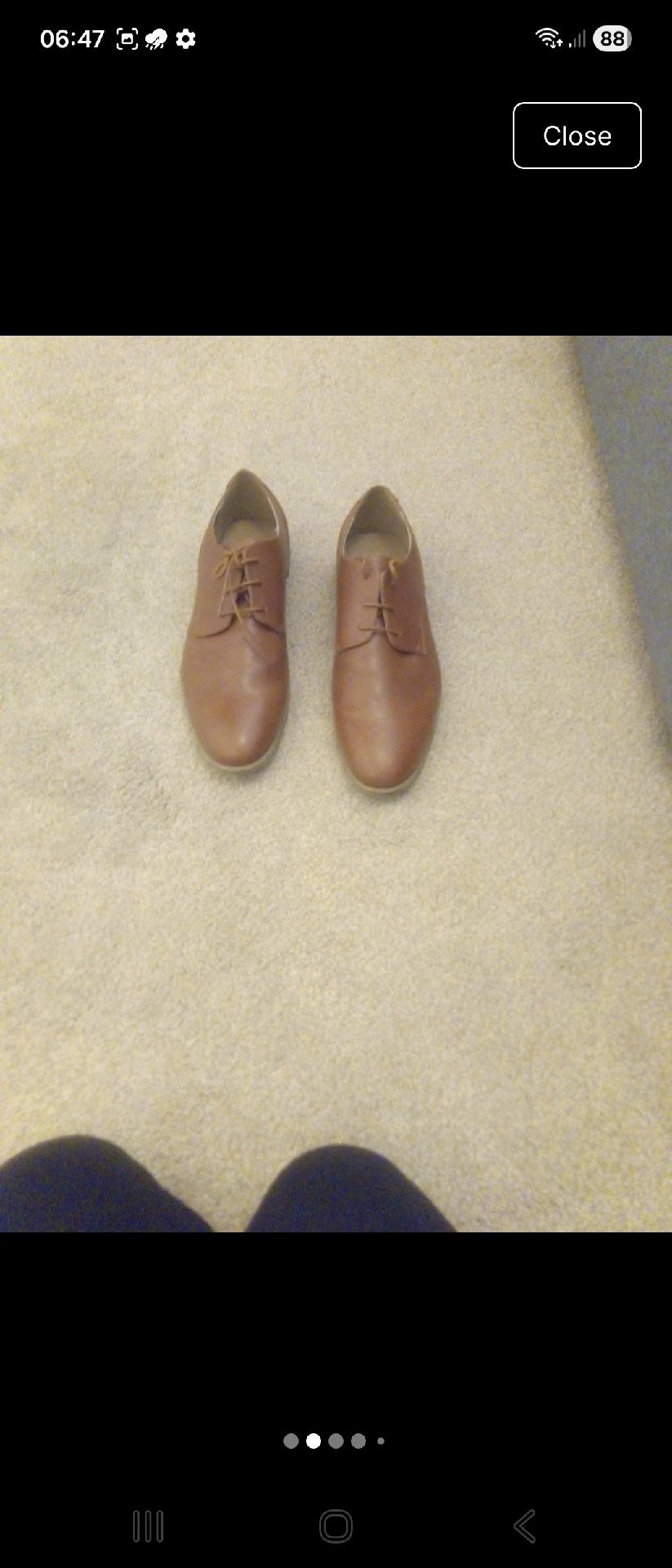 Threadbare Brown Leather Lace-Up Shoes, Threadbare, 11, New condition — preloved on SilentSale®