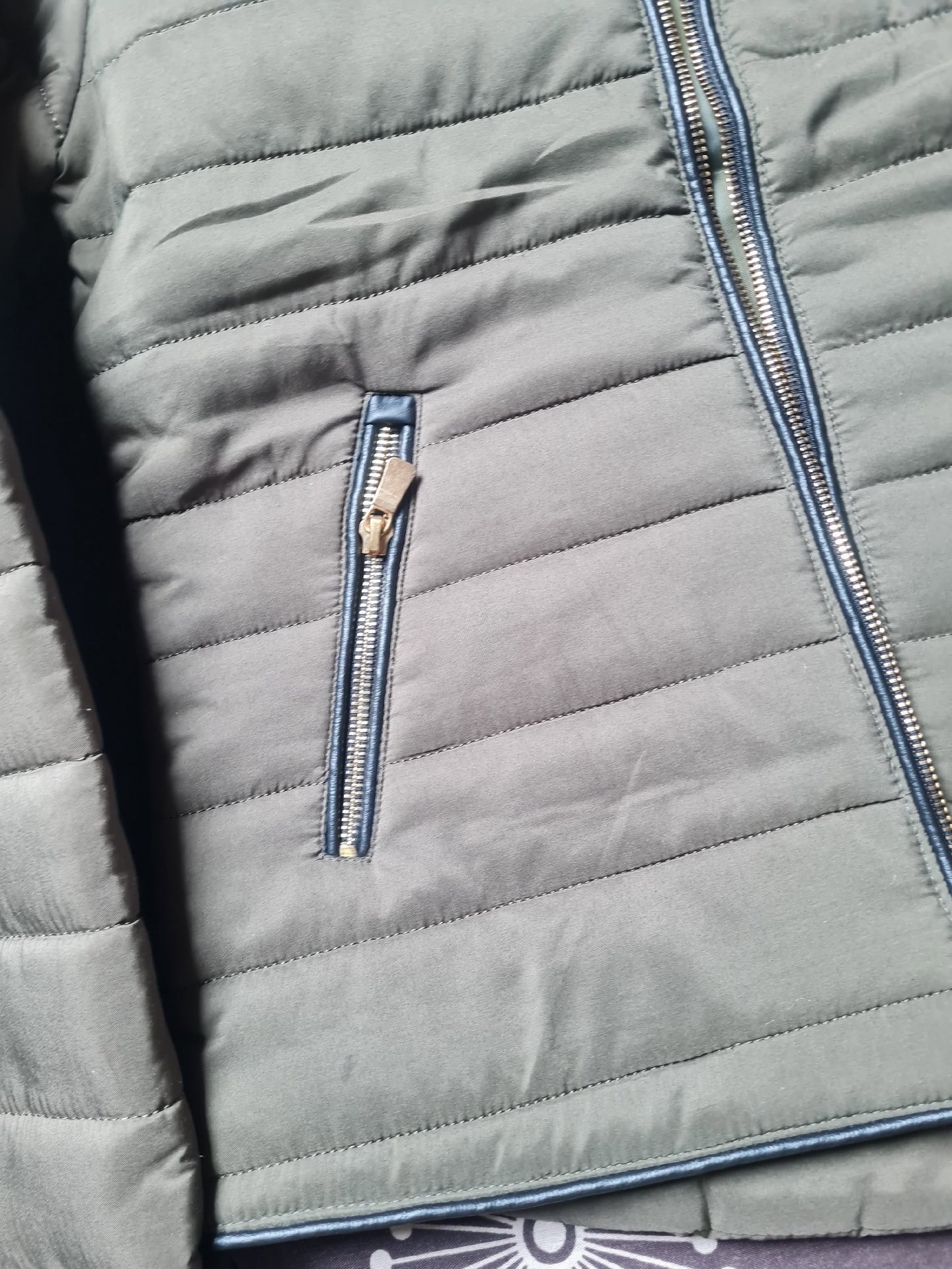 Green Quilted Jacket With Fleece Lining – Size M, Geographical Norway, M, Like New condition — preloved on SilentSale®