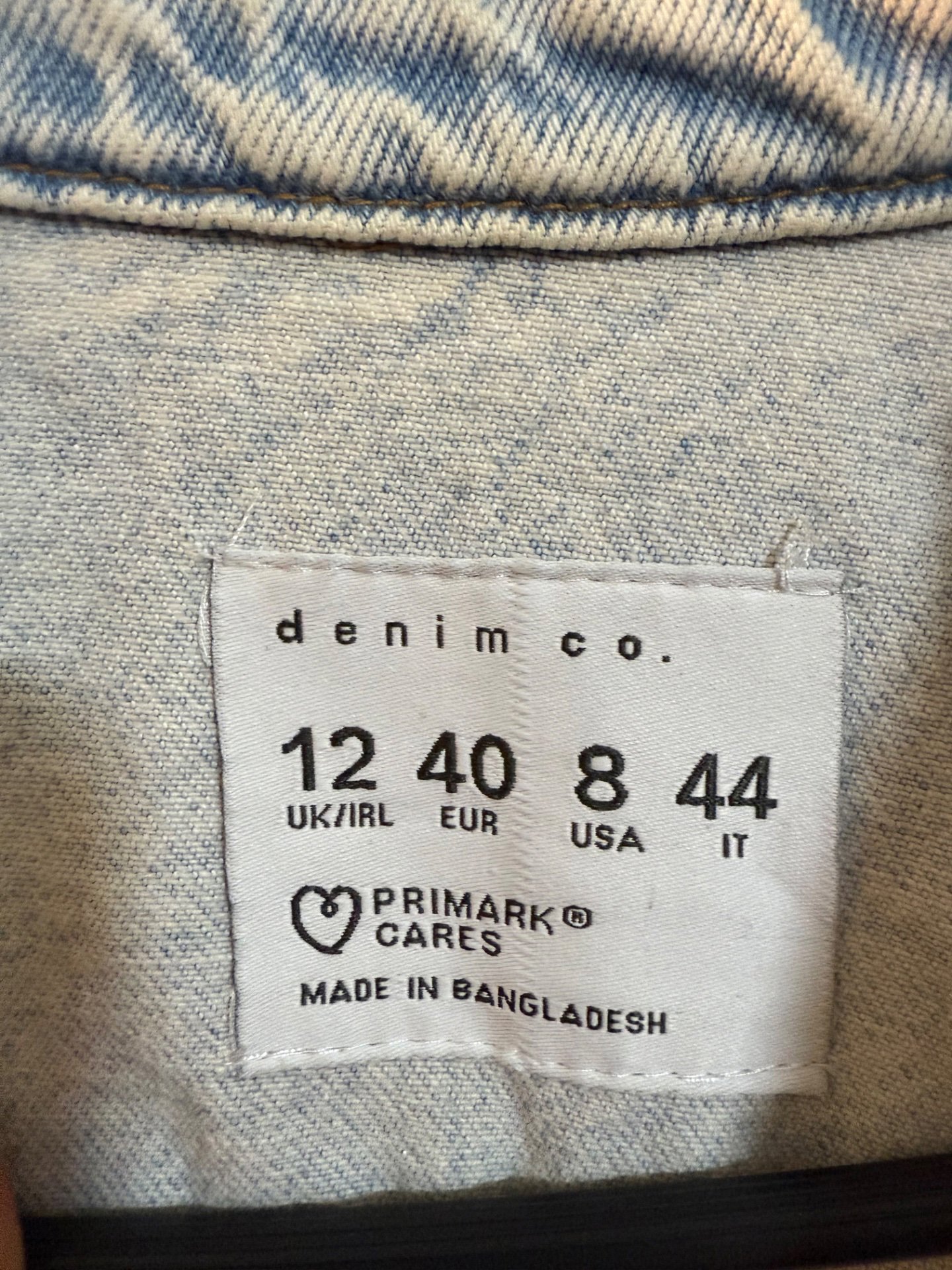 Denim Jacket Light Blue Oversized Fit – Size 12, Primark, 12, Excellent condition — preloved on SilentSale®
