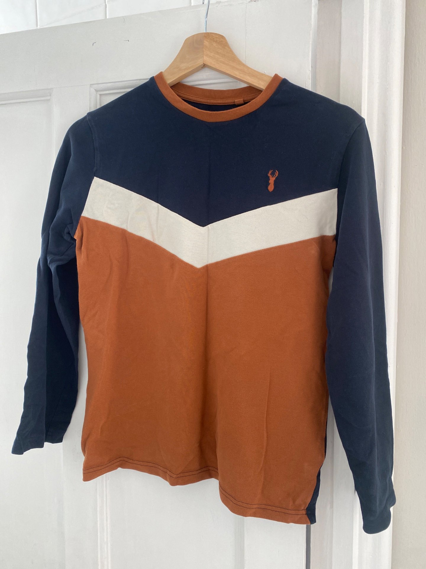 Men's Colour Block Long Sleeve Top – Size M, Next, S, Excellent condition — preloved on SilentSale®