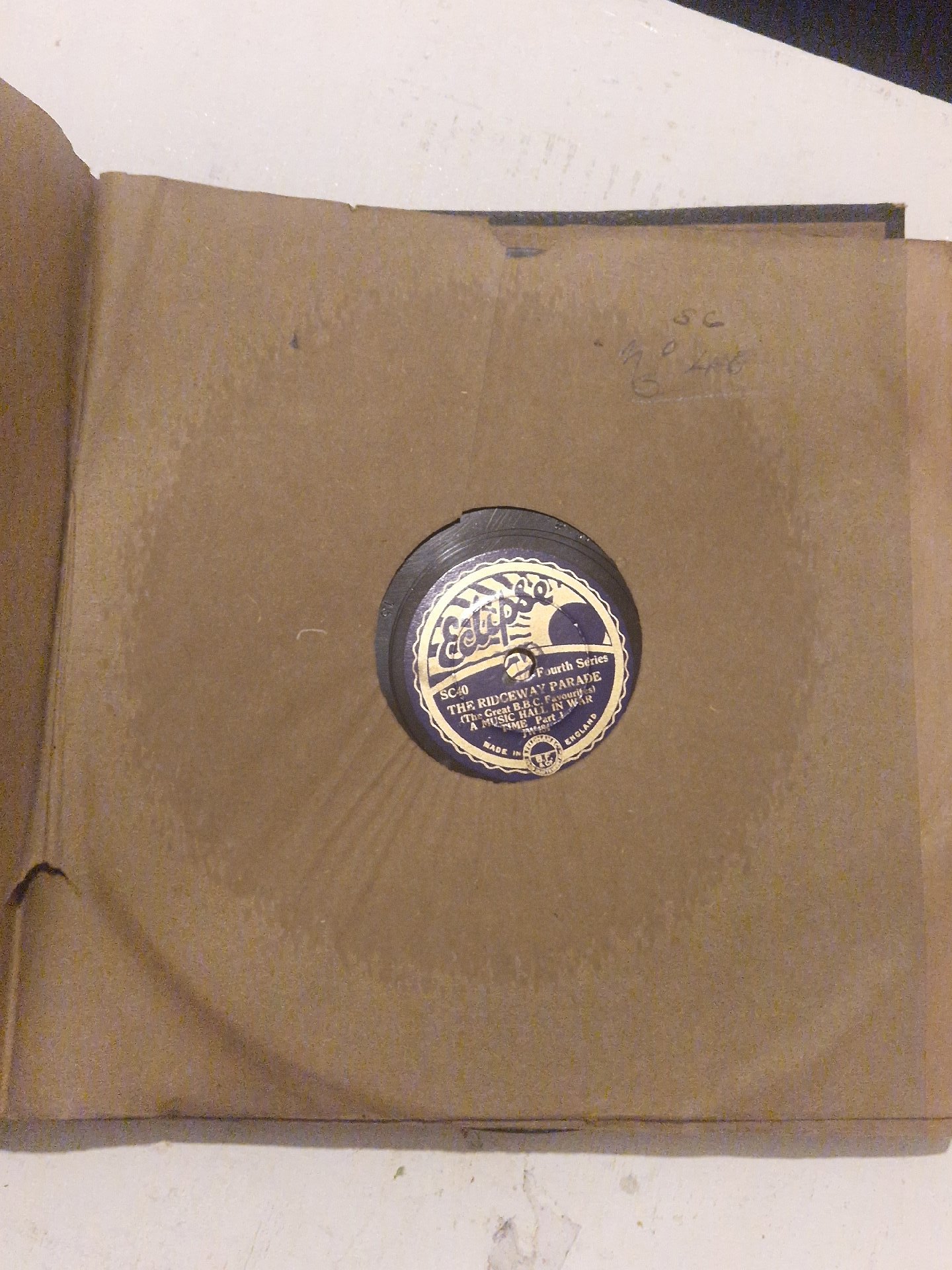 vintage Eclipse 78 RPM gramophone record storage album binder, Vintage, One Size, New condition — preloved on SilentSale®