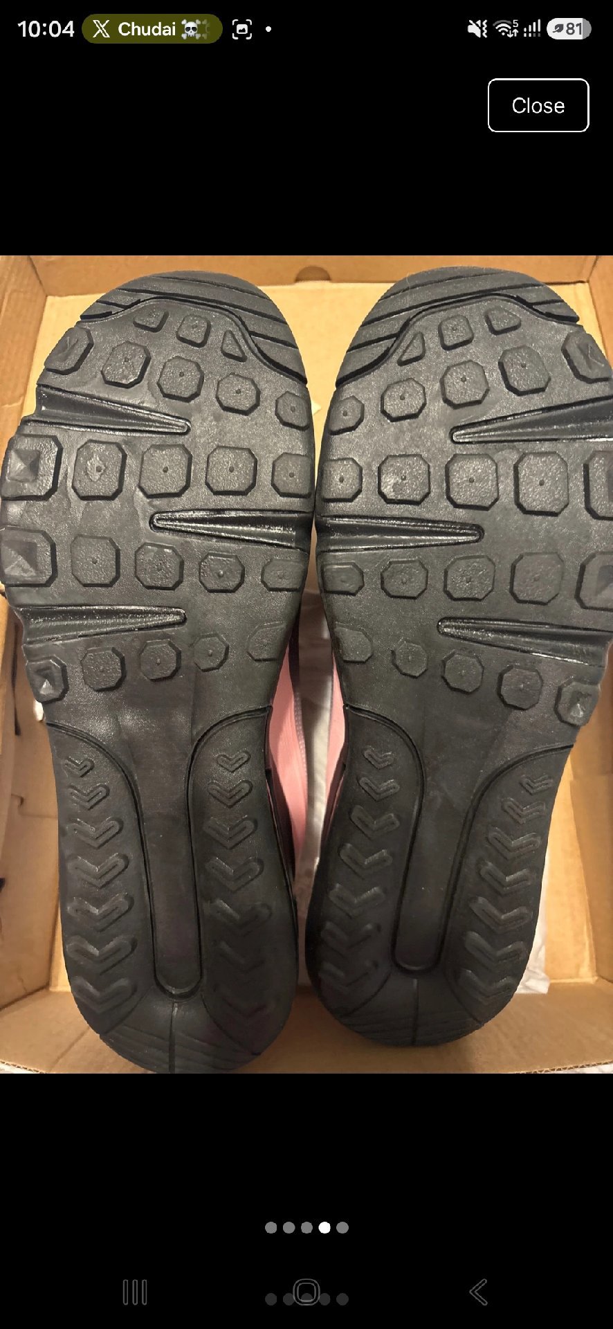 Nike Air Max Pink and Black Trainers, Nike, 6, New condition — preloved on SilentSale®
