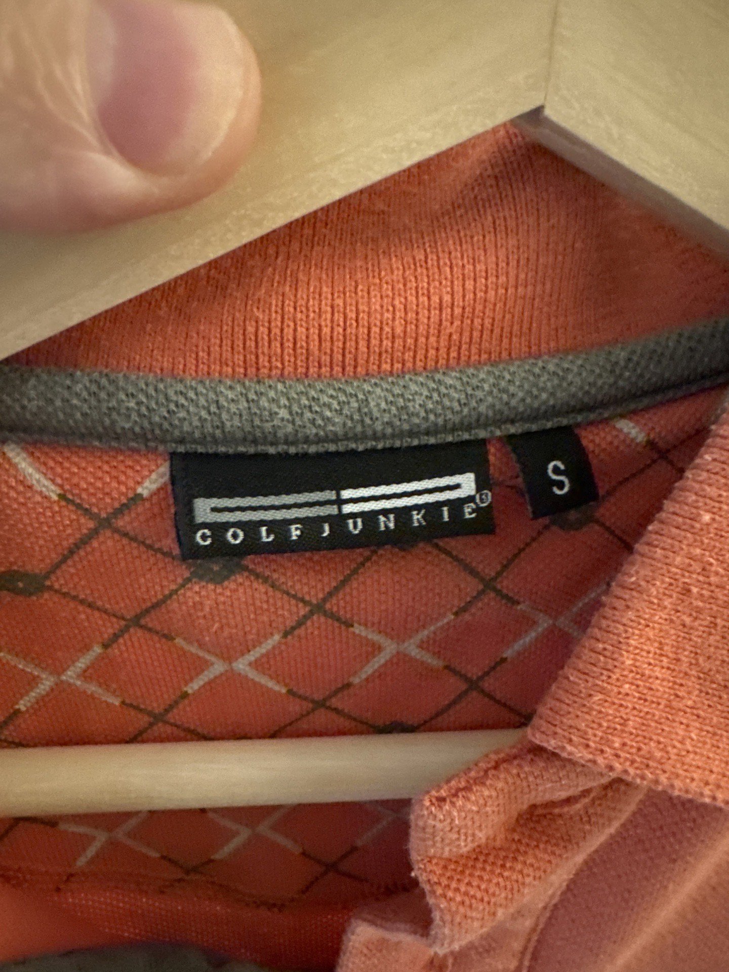Golf Junkie Orange Polo Shirt – Size S, Golf Junkie, S, Excellent condition — preloved on SilentSale®