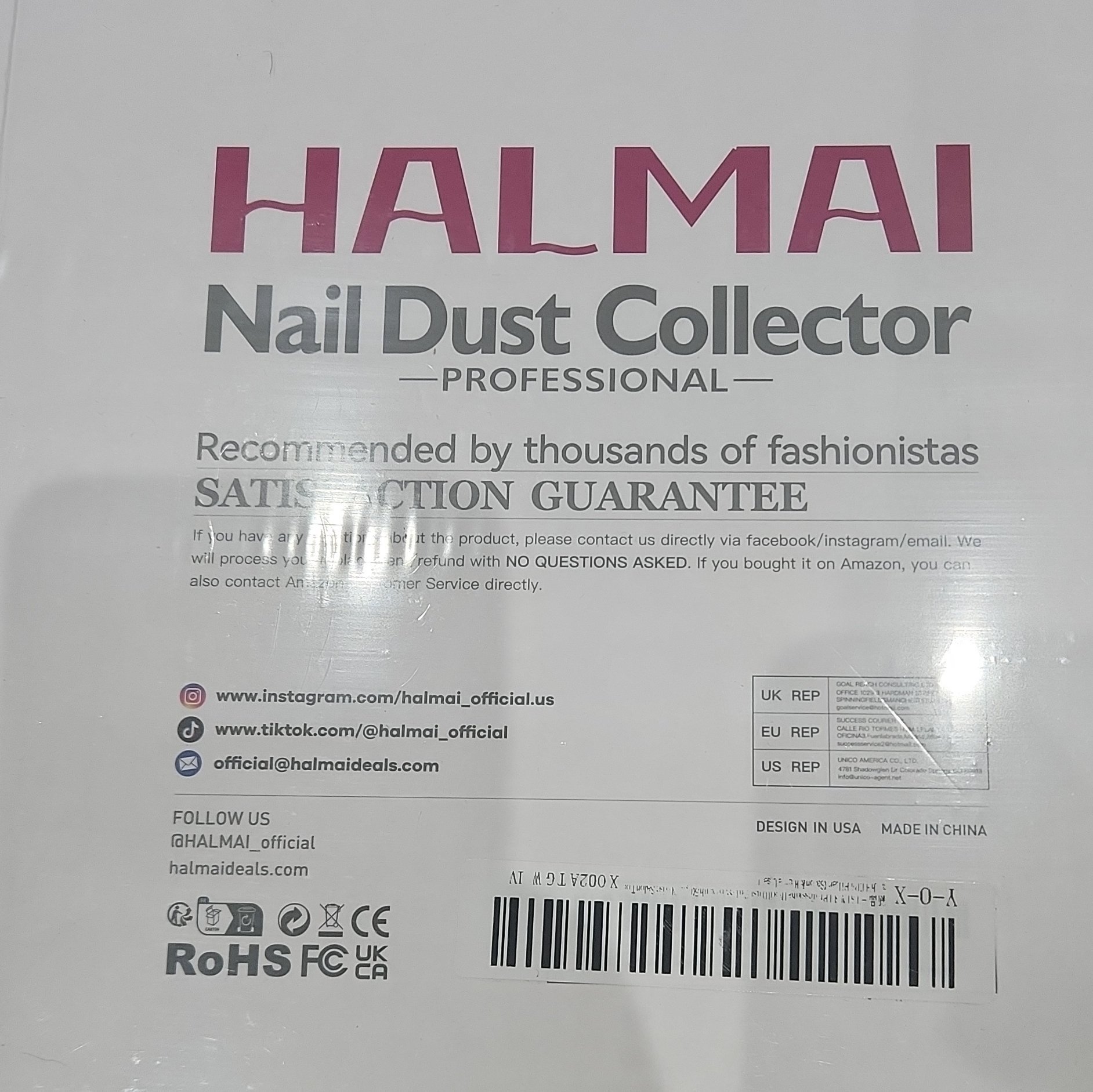 Halmai Nail Dust Collector Professional, Halmai, One Size, New condition — preloved on SilentSale®