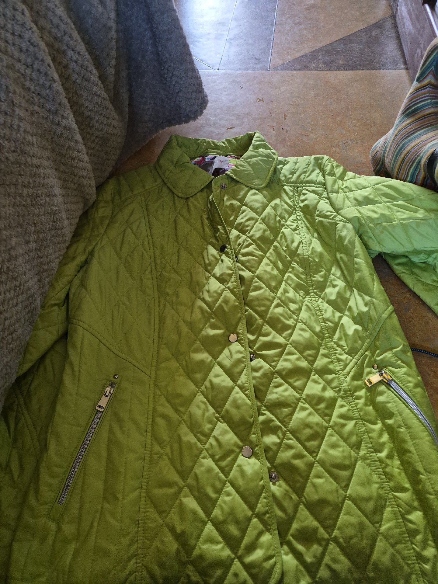 Concept K Green Quilted Coat Jacket – Size 42, concept k, 42, Excellent condition — preloved on SilentSale®