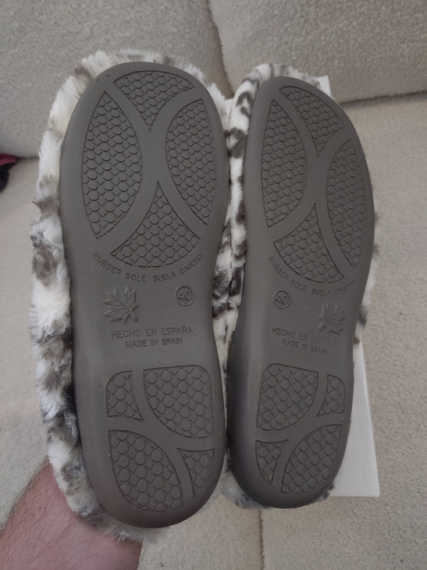 Lotus White Leopard Print Slippers – UK 7, Lotus, 7, New condition — preloved on SilentSale®