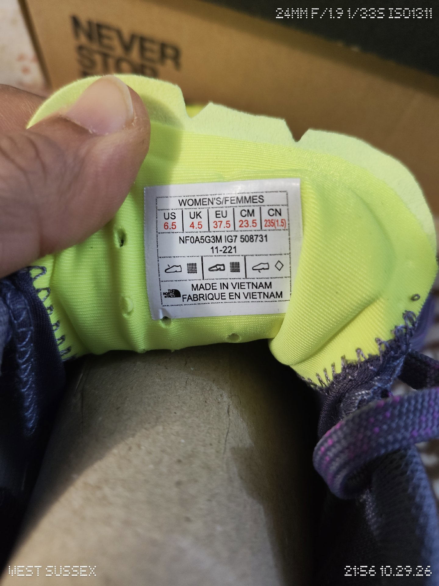The North Face Yellow and Purple Trainers, The North Face, 4.5, Excellent condition — preloved on SilentSale®