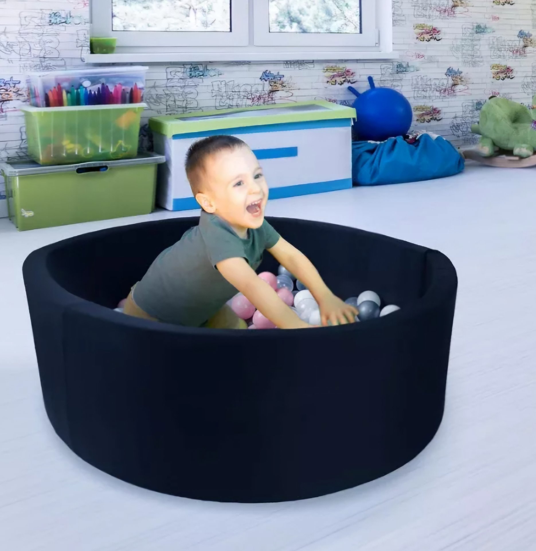 Divchi Foam Ball Pit Grey 90x30x5cm, Divchi, 90x30x5cm, New condition — preloved on SilentSale®