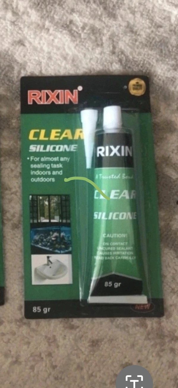 2 pc Rixin Clear Silicone Sealant 85g Tube, Rixin, 85 gr, New condition — preloved on SilentSale®