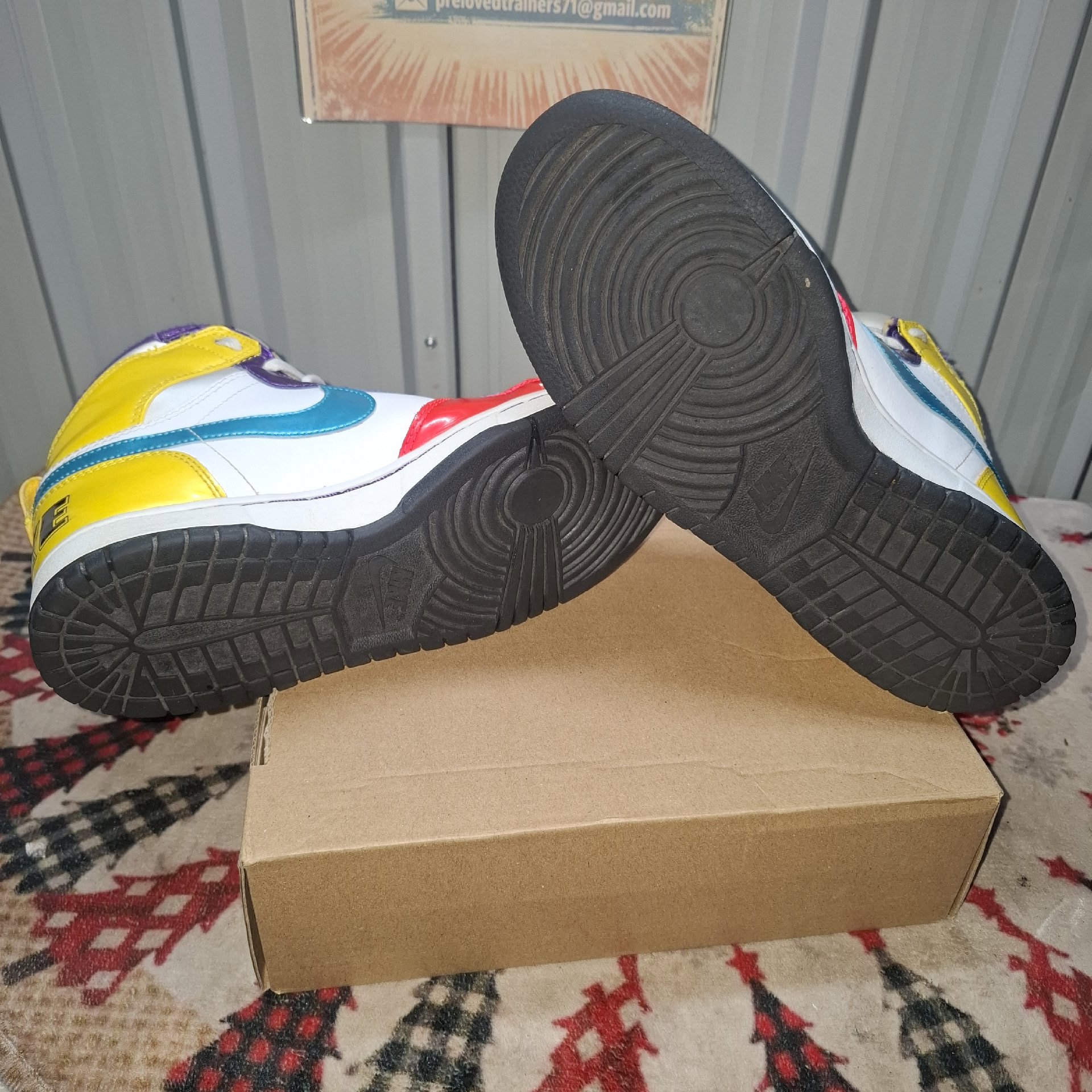 Nike Multicolour High Top Trainers – 6Y, Nike, 6Y, Good condition — preloved on SilentSale®