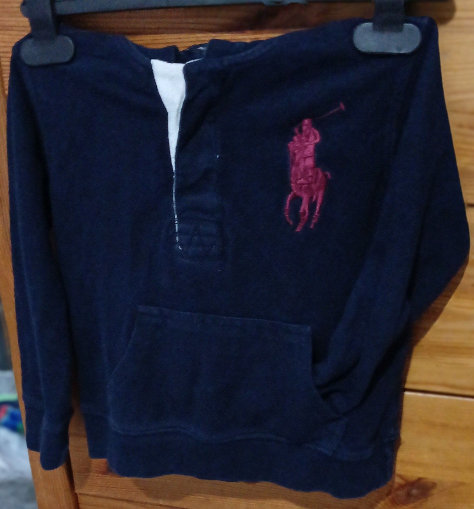 Polo Ralph Lauren Navy Blue Polo Shirt – Size 3/37, Polo Ralph Lauren, 3/37, Good condition — preloved on SilentSale®