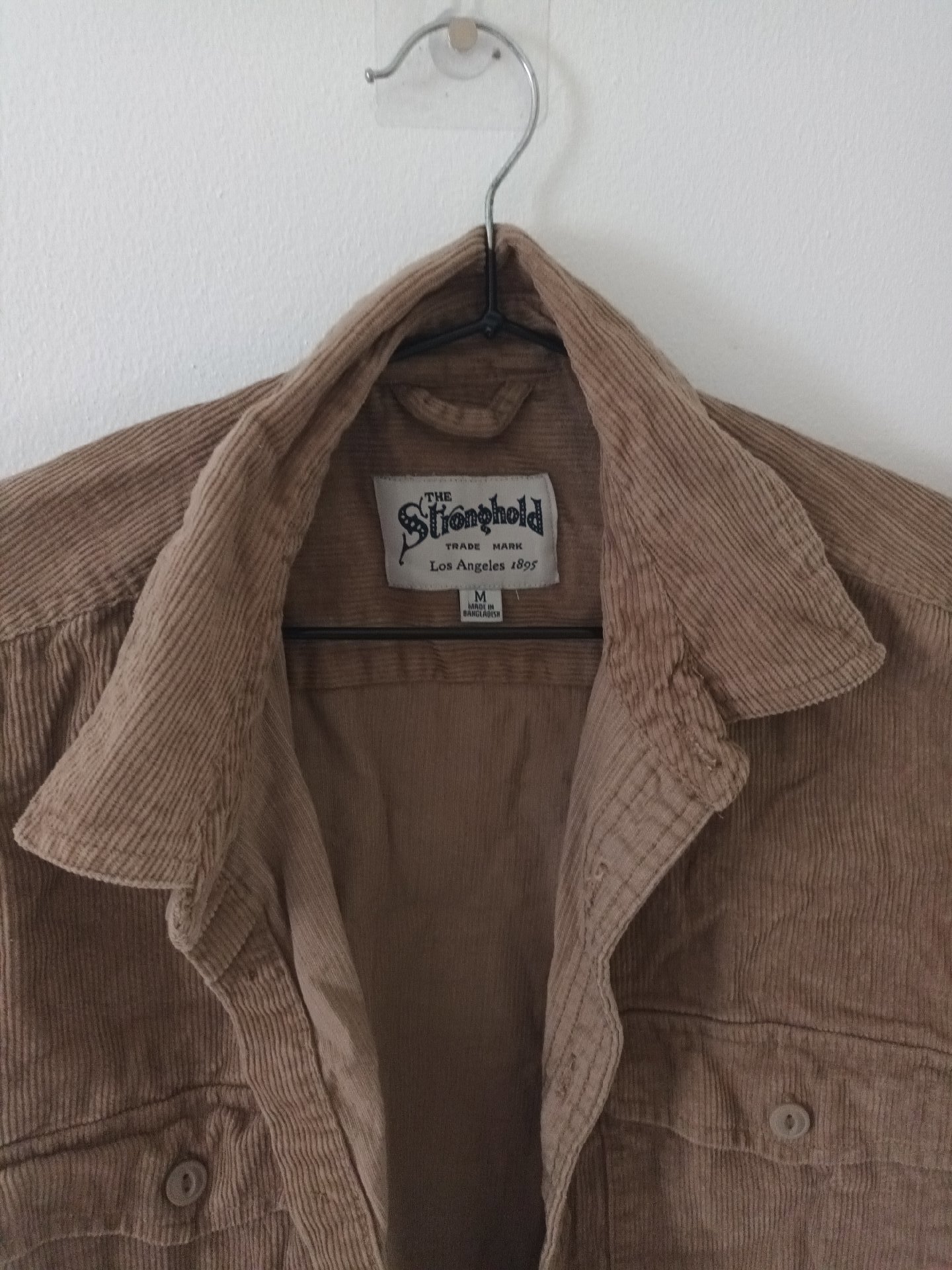 The Stonehold Brown Corduroy Shirt Jacket – Medium, The Stonehold, M, Good condition — preloved on SilentSale®