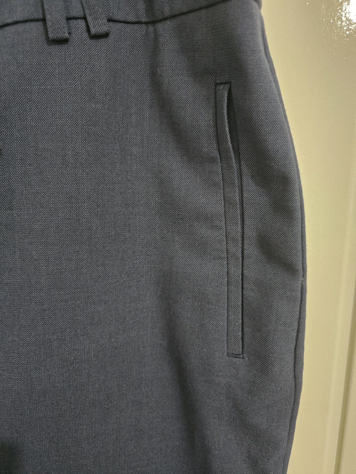Next Navy Button Front Pencil Skirt – UK 14, Next, 14, Excellent condition — preloved on SilentSale®