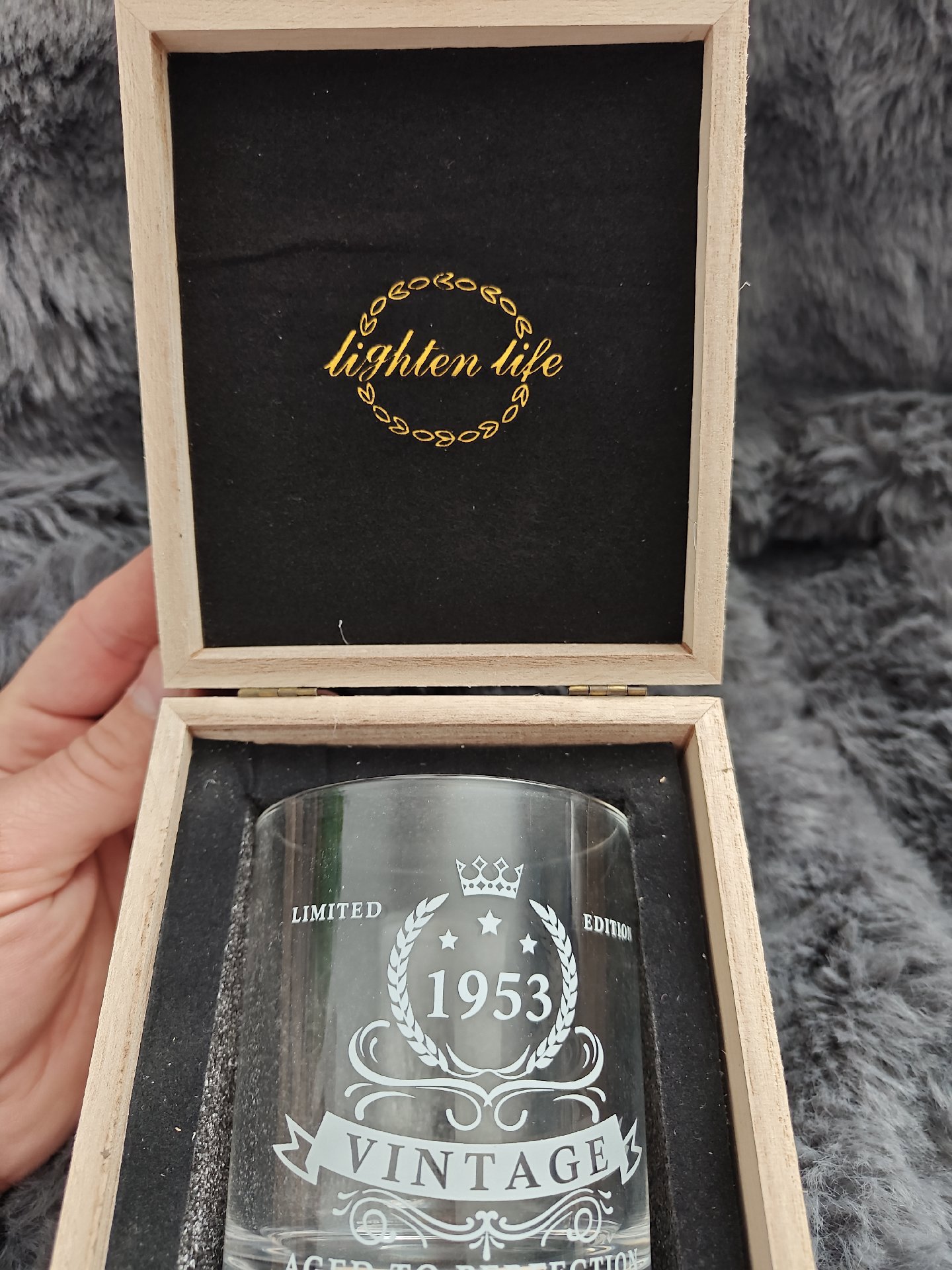 Lighten Life Vintage 1953 Limited Edition Glass Tumbler, Lighten Life, Medium, New condition — preloved on SilentSale®