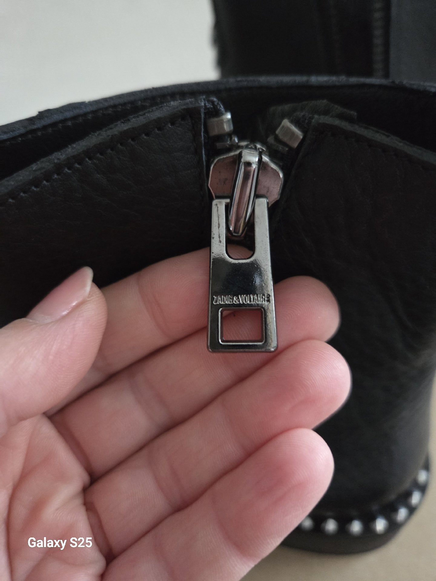 Zadig & Voltaire Black Leather Studded Ankle Boots – UK 3, Zadig & Voltaire, 3, New condition — preloved on SilentSale®