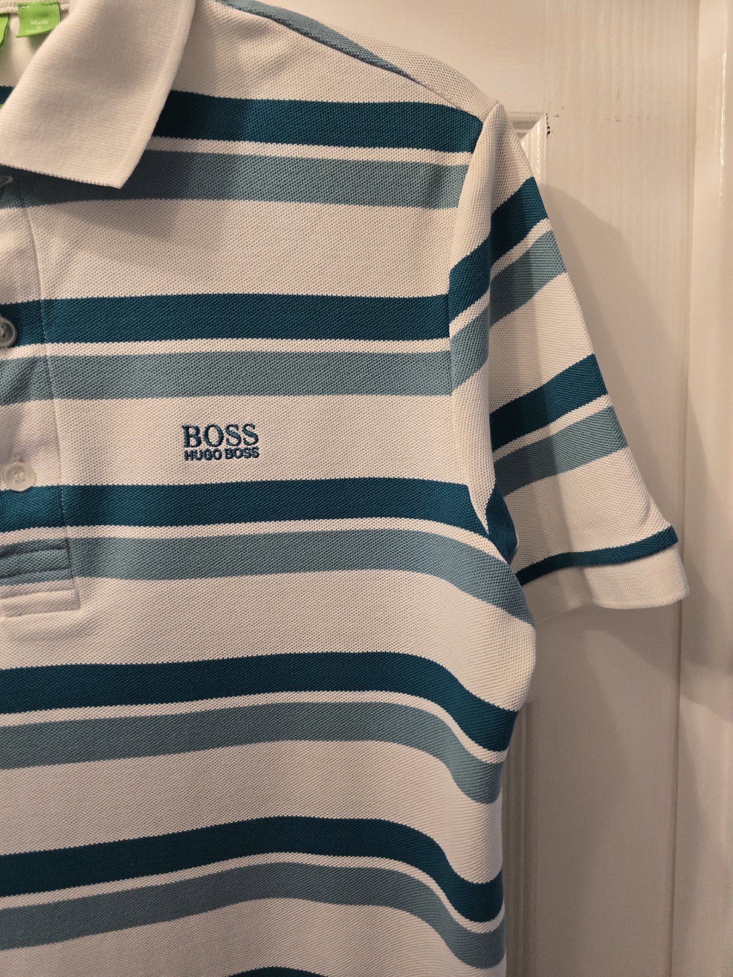Hugo Boss Striped Polo Shirt, Hugo Boss, M, Like New condition — preloved on SilentSale®