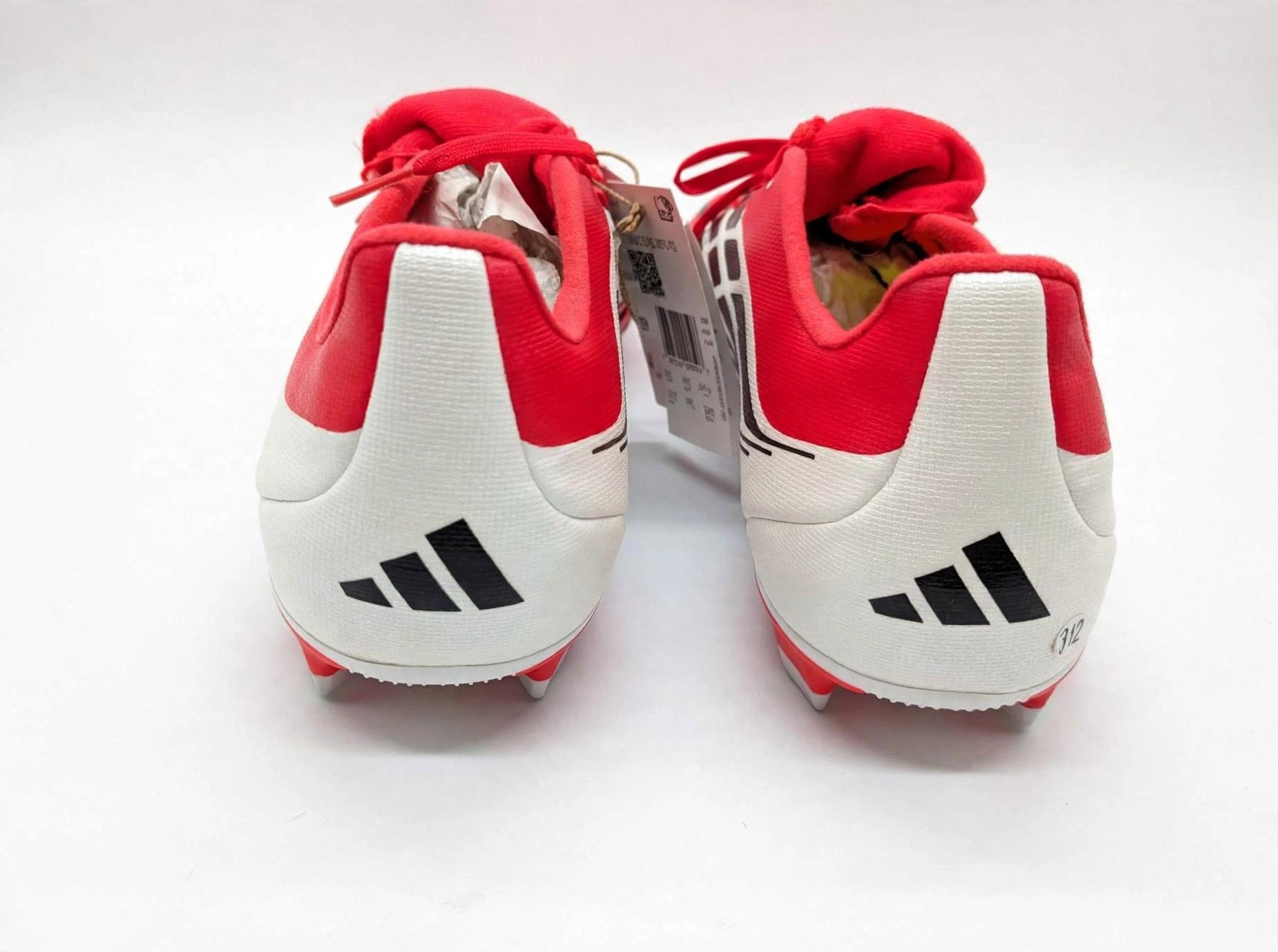 Adidas Predator Red White Football Boots, Adidas, 12, New condition — preloved on SilentSale®