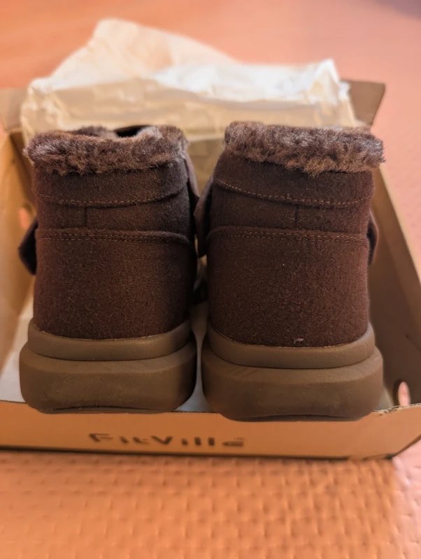 FitVille Women Fur Lined Warm Ankle Boots Wide Fit Diabetic  Winter Shoes, FitFlop, 4.5, Excellent condition — preloved on SilentSale®