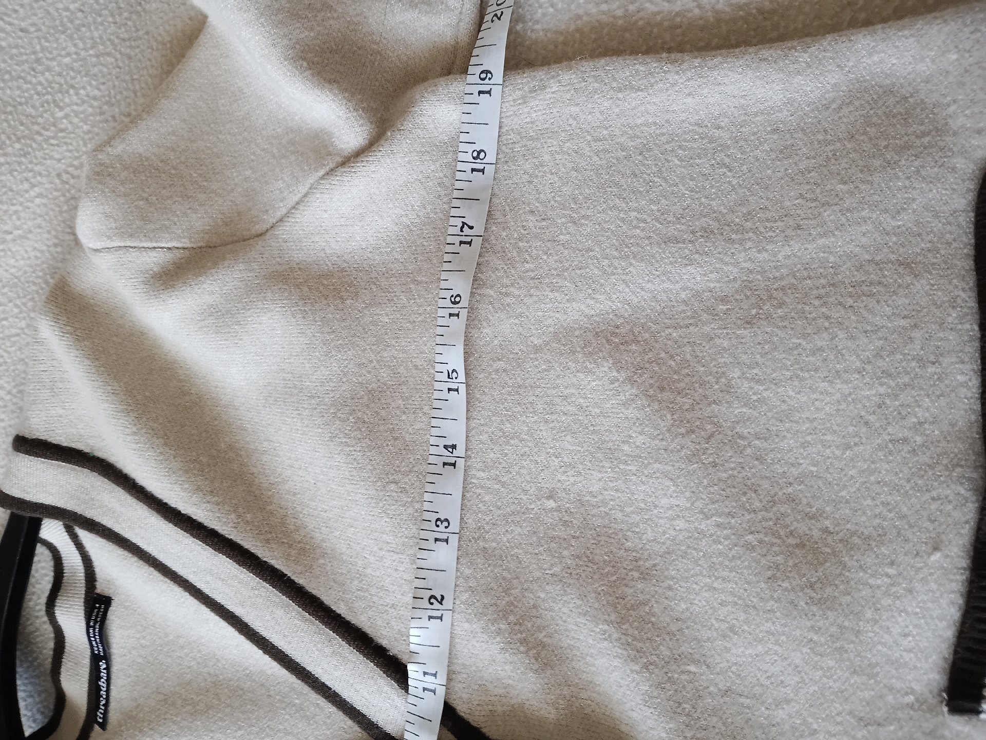 Threadbare Cream Cardigan with Brown Trim – XS UK 8, Threadbare, XS UK 8, Excellent condition — preloved on SilentSale®