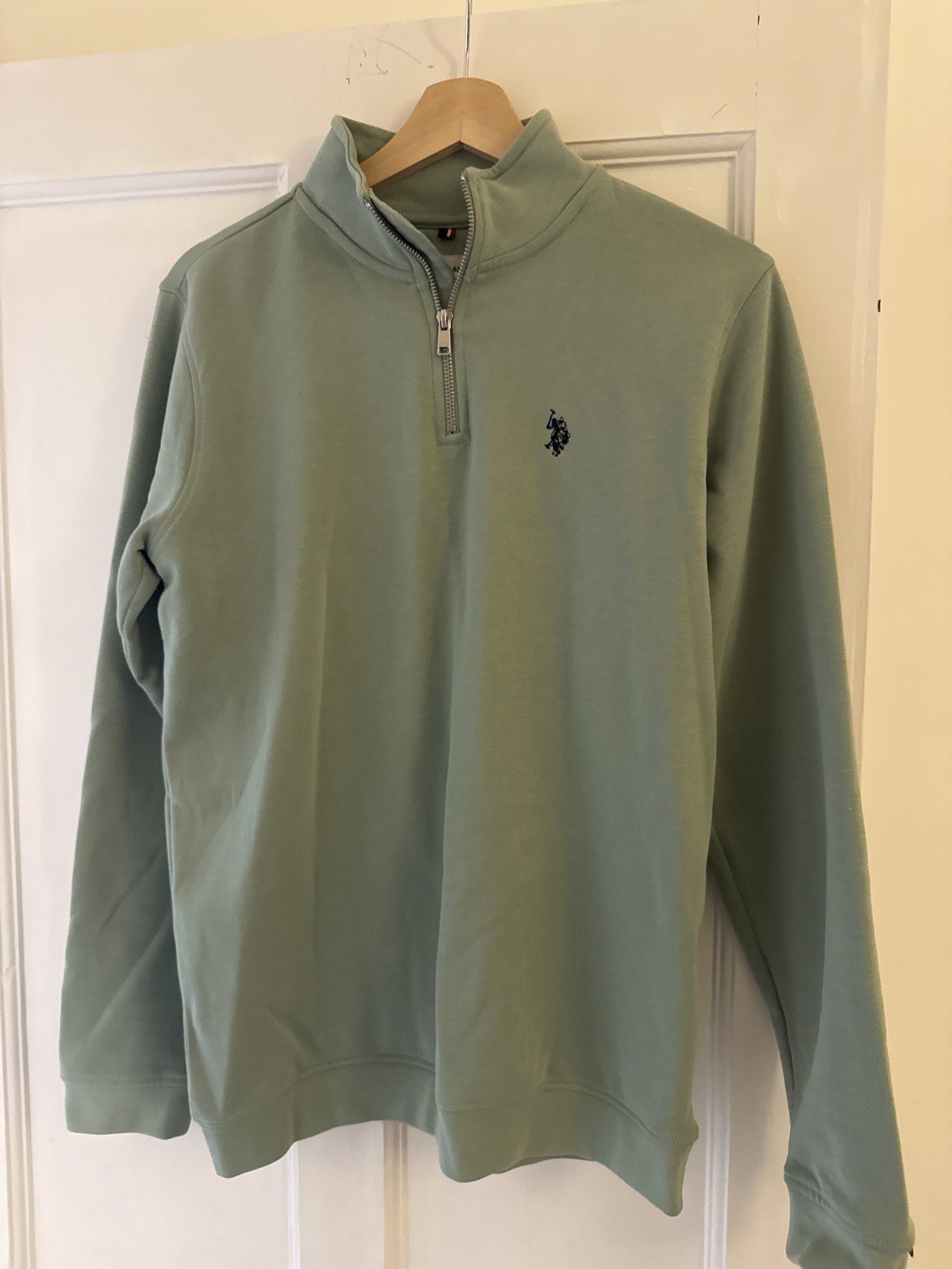 U.S. Polo Assn. Green Quarter Zip Sweatshirt – Size 14-15, U.S. Polo Assn, 14-15, Excellent condition — preloved on SilentSale®