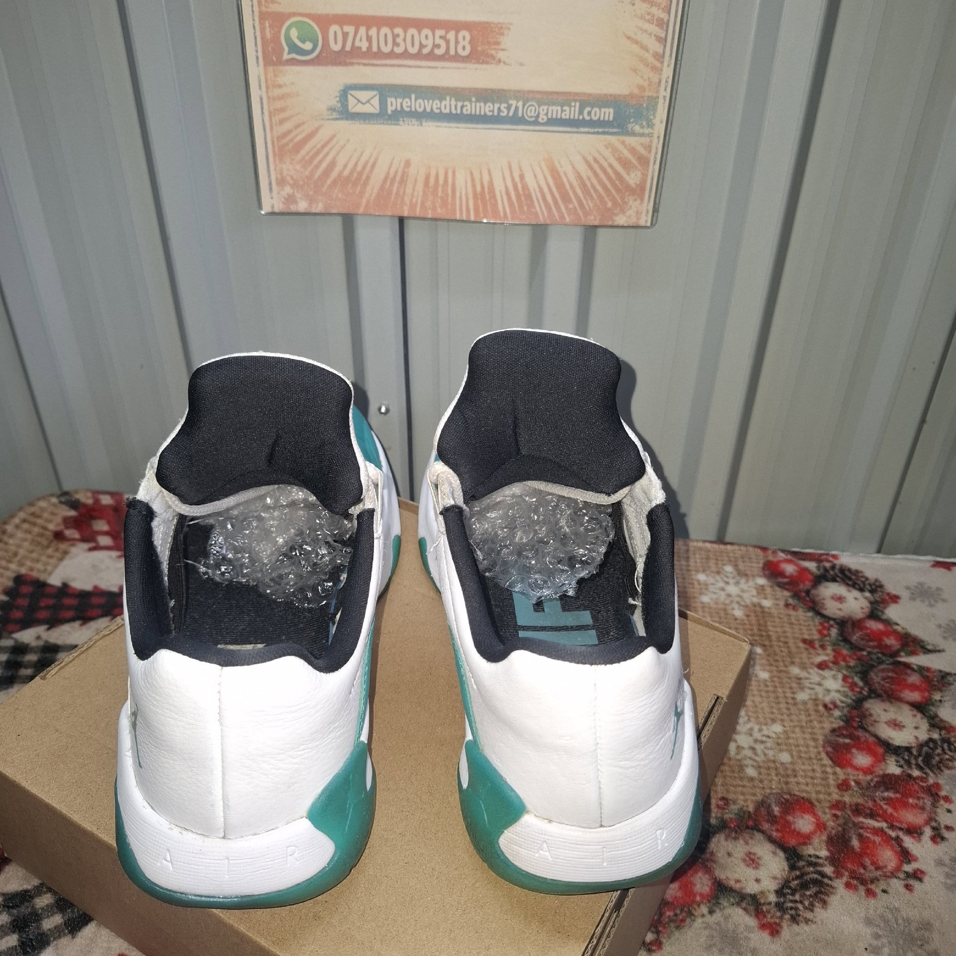 Nike Air Jordan 12 White Teal Trainers – Size 6, Nike, 6, Good condition — preloved on SilentSale®