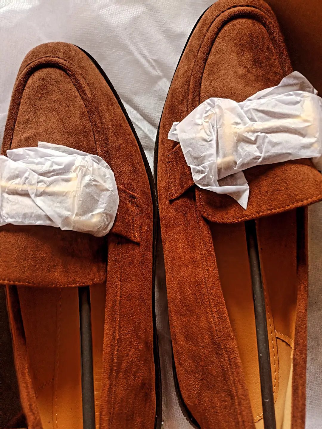 Brown Suede Loafers with Gold Buckle – Size 38, Buckle, 38, Excellent condition — preloved on SilentSale®