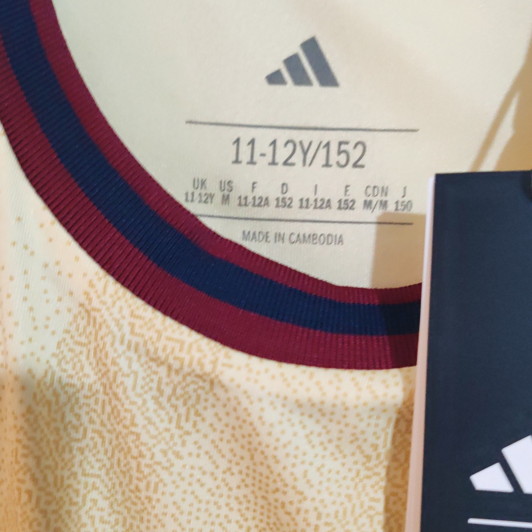 Adidas Arsenal Football Jersey Yellow Burgundy Navy – 11-12Y, Adidas, 11-12 years, New condition — preloved on SilentSale®