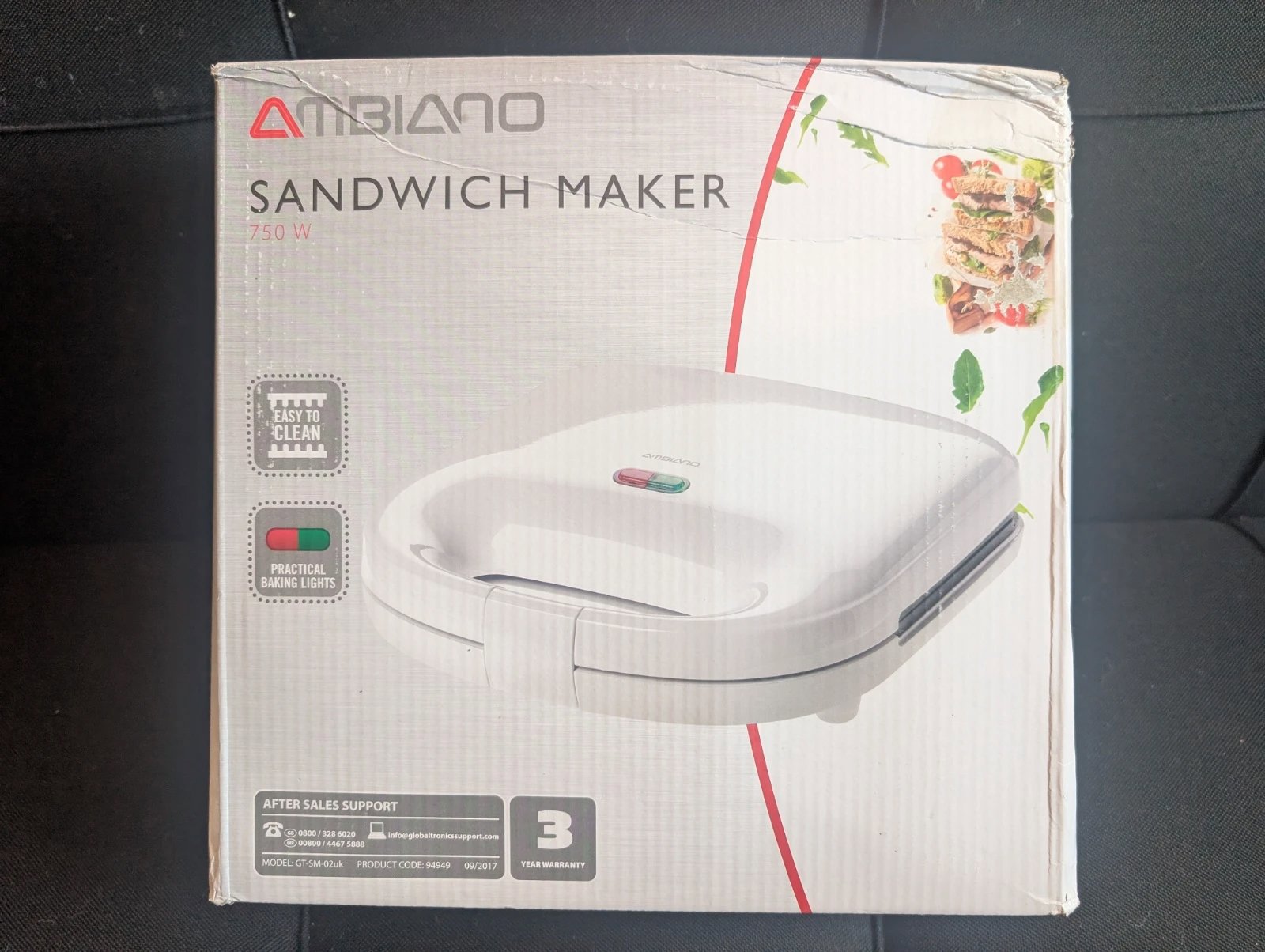 Ambiano 2 slice sandwich toaster panini press electric deep fill toastie maker, Ambiano, Medium, New condition — preloved on SilentSale®