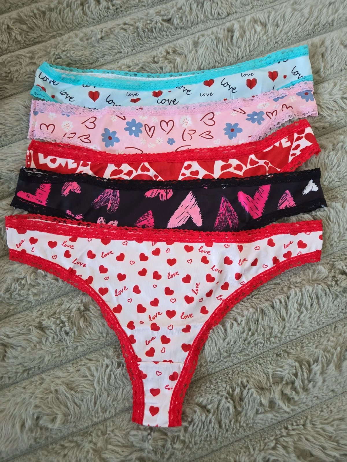 Morvia 5pcs Women Sexy Lace Thongs, Amazon Essentials, L, New condition — preloved on SilentSale®