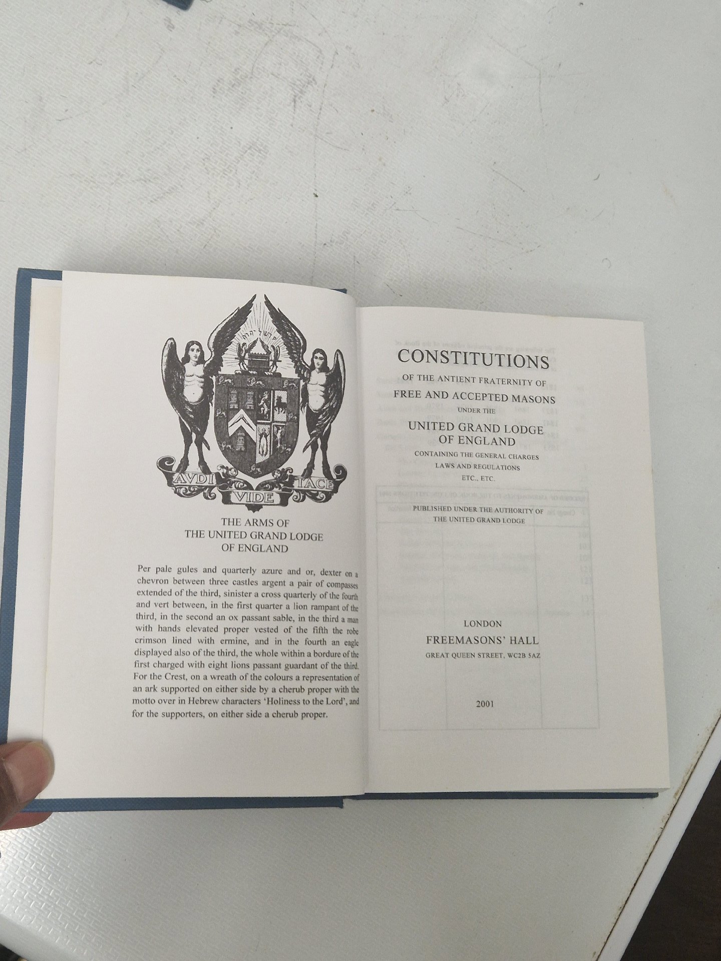 United Grand Lodge of England Constitutions Book 2001, Lodge, One Size, Good condition — preloved on SilentSale®