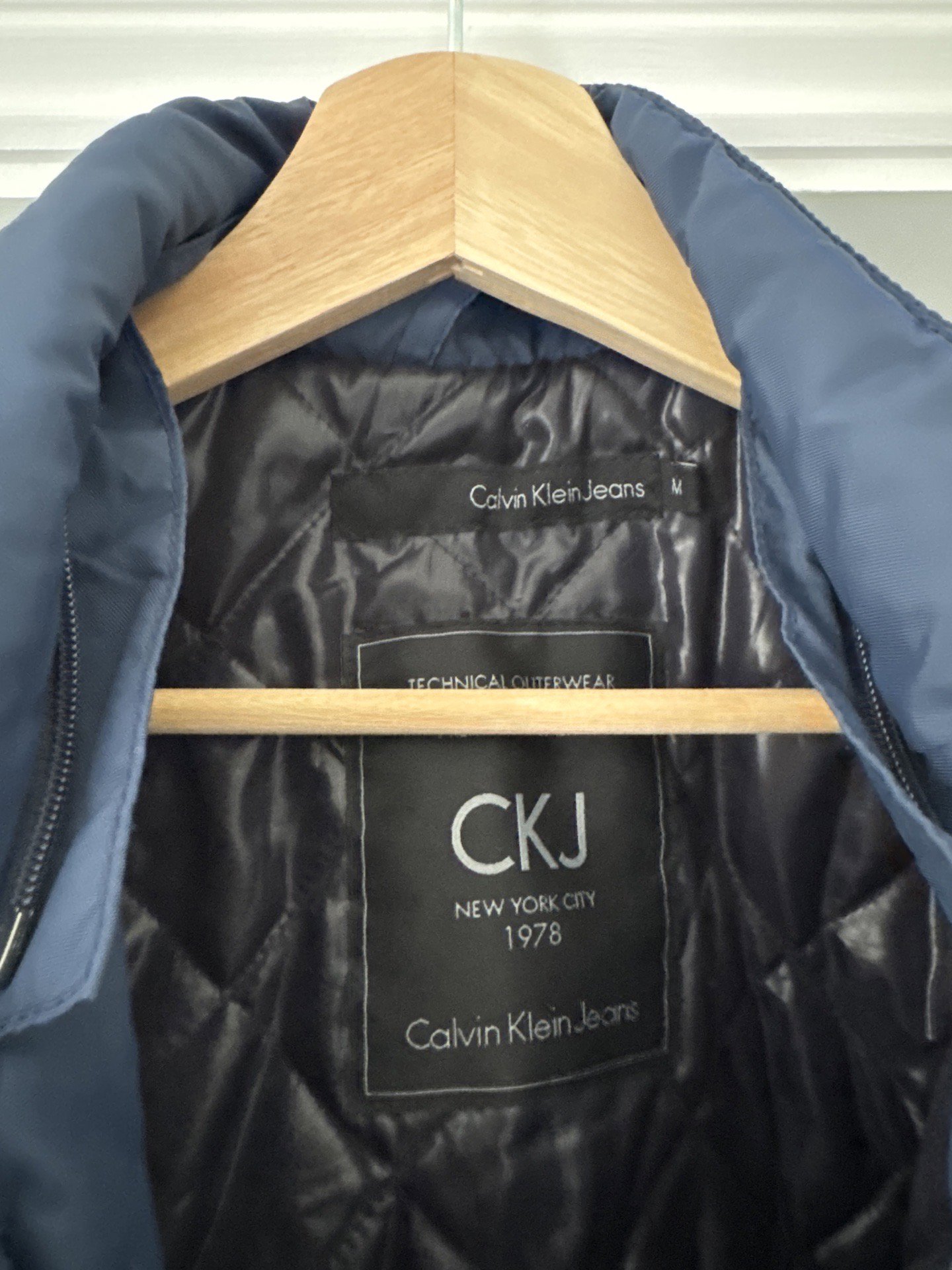 Calvin Klein Jeans Blue Technical Outerwear Jacket – M, Calvin Klein, M, Excellent condition — preloved on SilentSale®