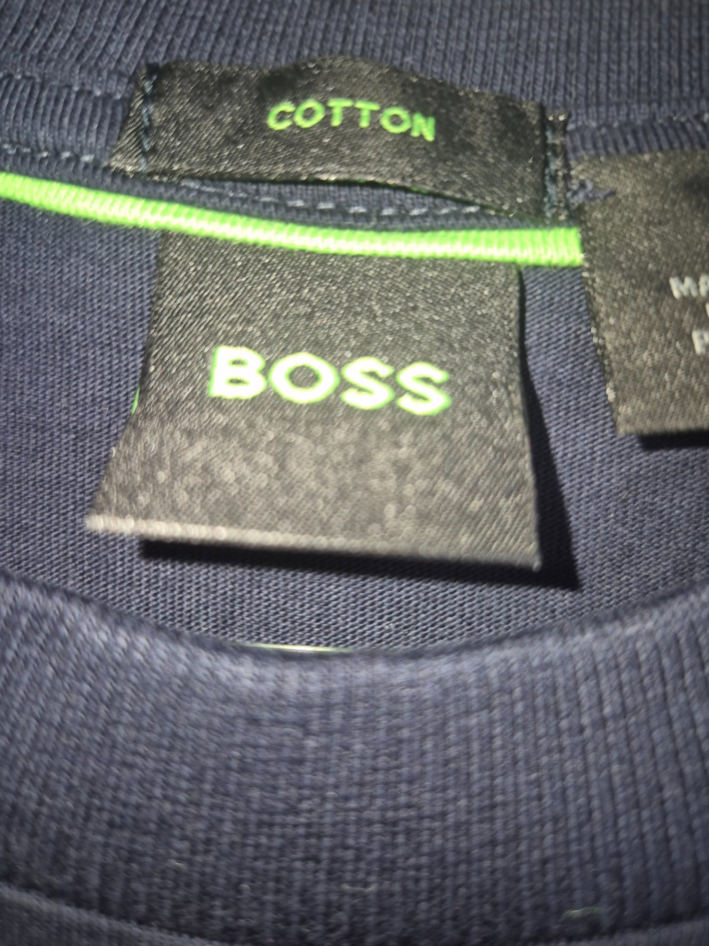 Boss Navy Cotton T-Shirt – Size S, Boss, S, New condition — preloved on SilentSale®
