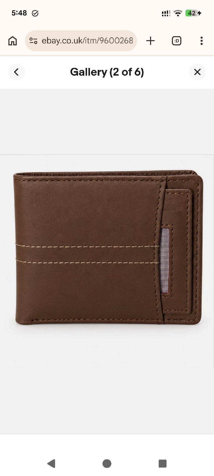 Mens leather wallet , Unbranded, One Size, Excellent condition — preloved on SilentSale®