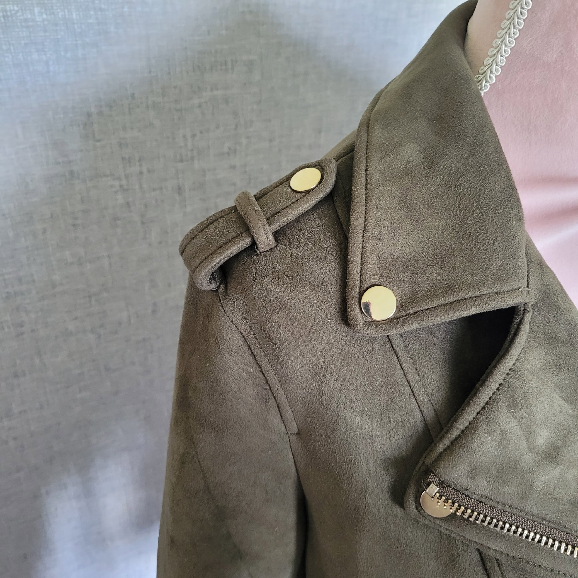 River Island Brown Suede Biker Jacket – Size 12, River Island, 12, Excellent condition — preloved on SilentSale®