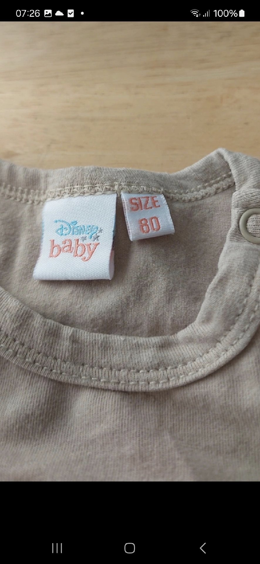 Disney Baby Mickey Mouse Camping Beige Bodysuit – Size 80, Disney, 80, Good condition — preloved on SilentSale®