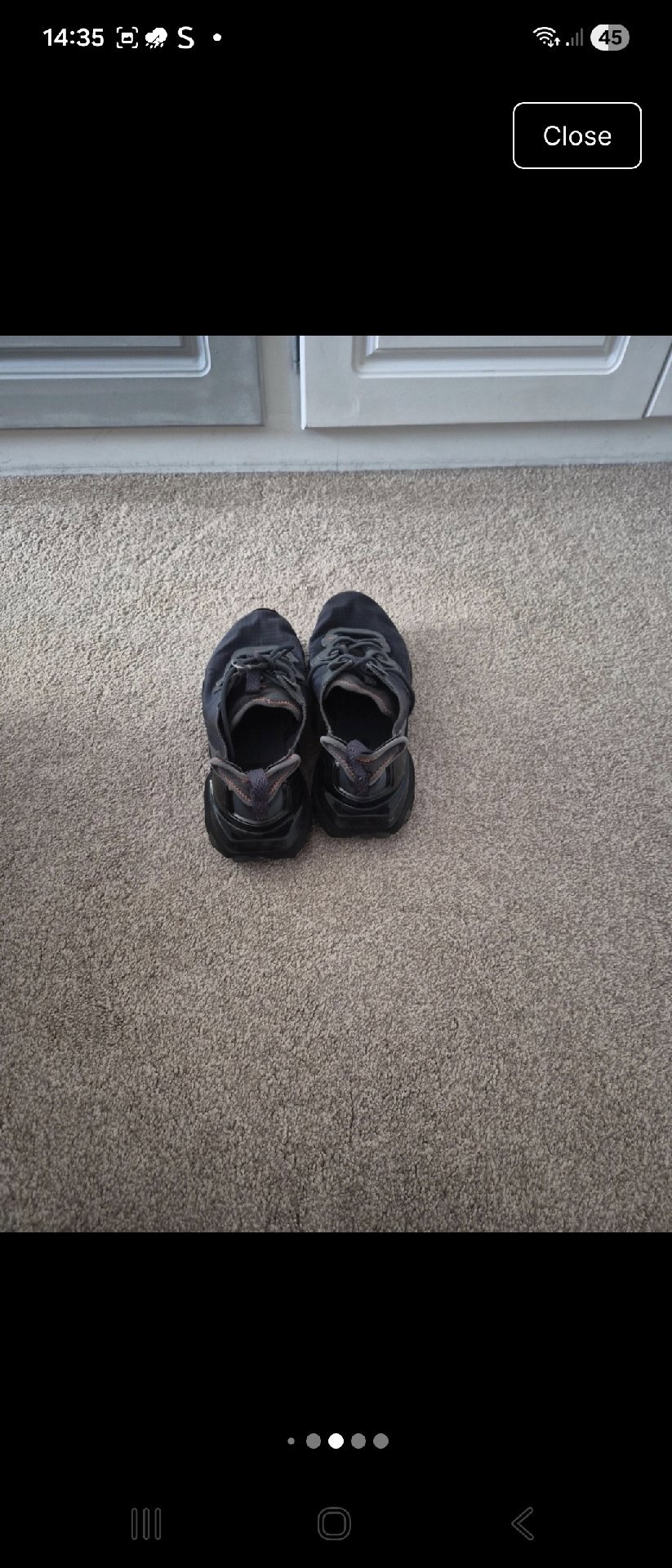 Salomon Black Trail Running Shoes, Nike, 9, Excellent condition — preloved on SilentSale®