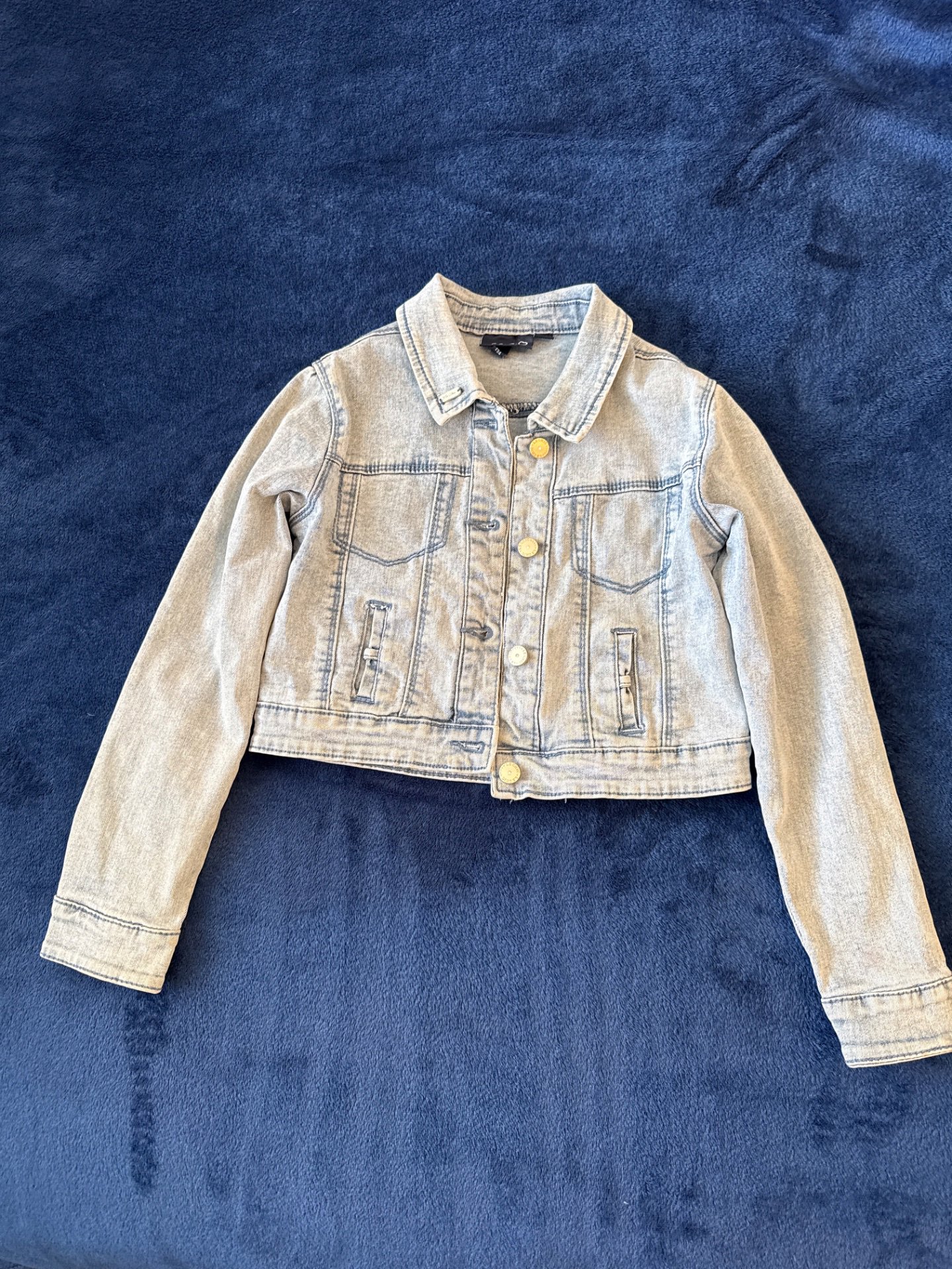 Light Blue Denim Jacket girls, Unbranded, 10 years, Good condition — preloved on SilentSale®