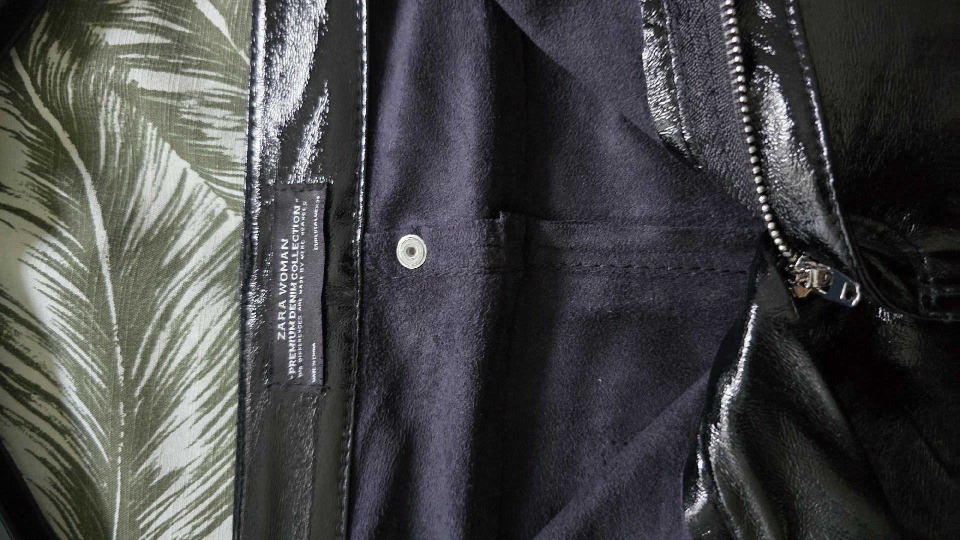 Zara Woman Black Patent Leather Trousers, Zara, 14, Excellent condition — preloved on SilentSale®