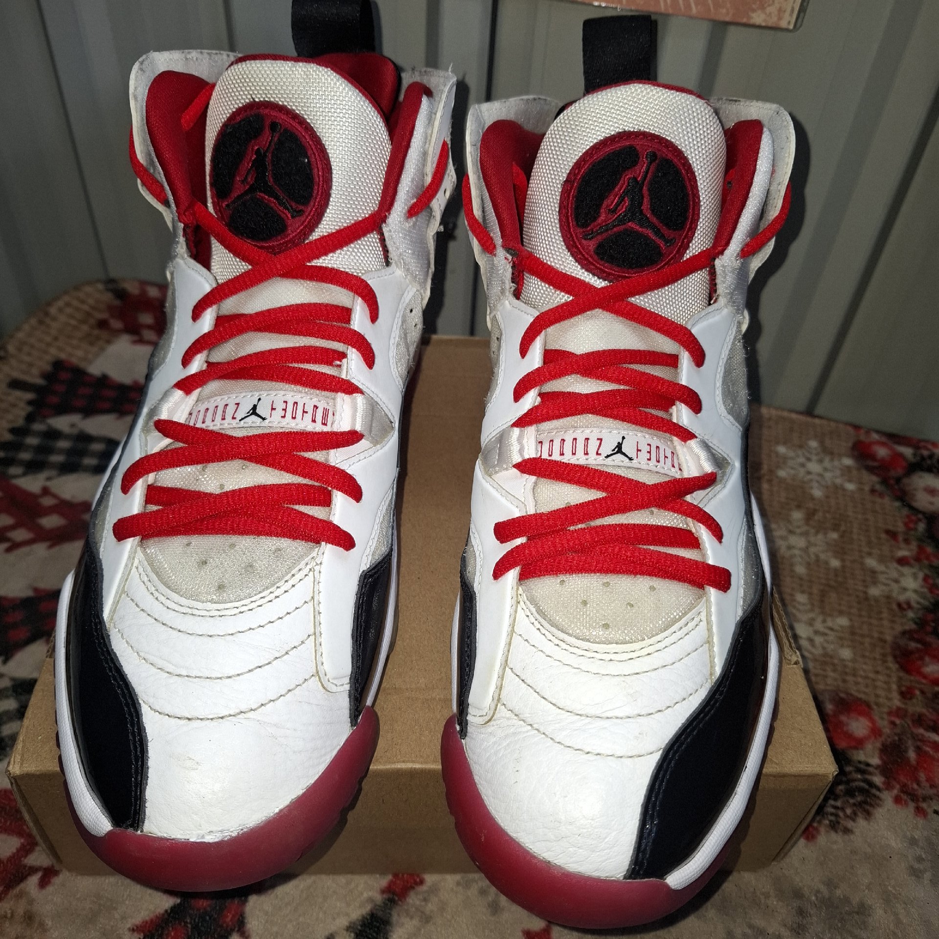 Jordan Air Jumpman Pro White Red Black Trainers – UK 9, Jordan, 9, Good condition — preloved on SilentSale®