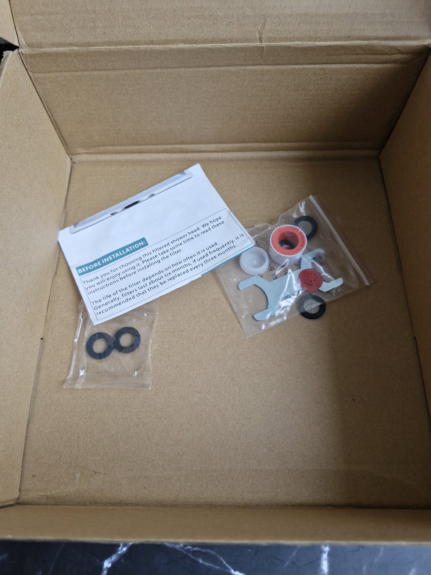 Square Stainless Steel Shower Head with Installation Kit, Voolan, One Size, New condition — preloved on SilentSale®