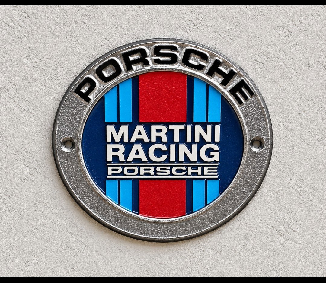 Porsche Martini Racing Metal Badge Emblem, Porsche, Small, New condition — preloved on SilentSale®